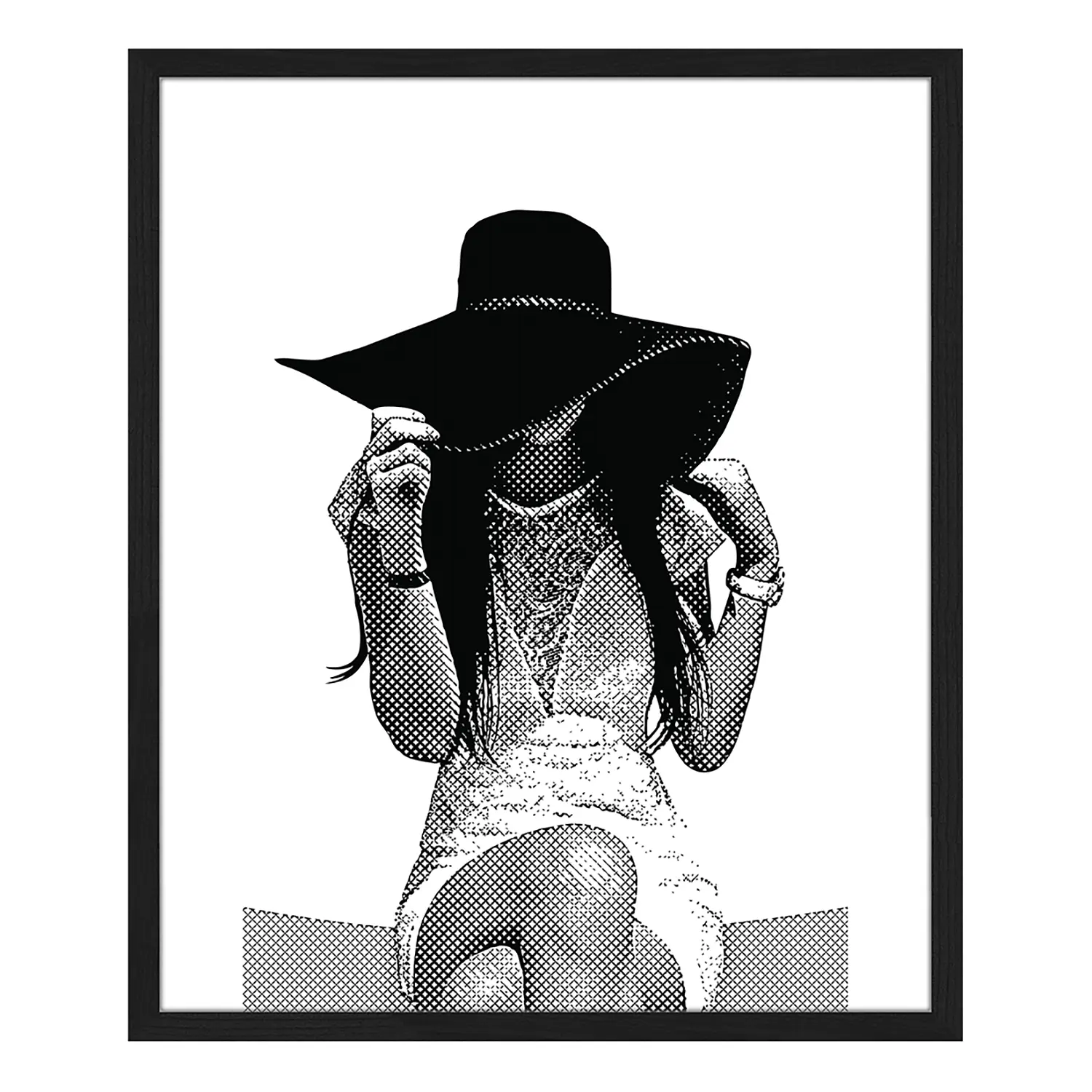 Bild Young Women Wearing Sun Hat | Bilder