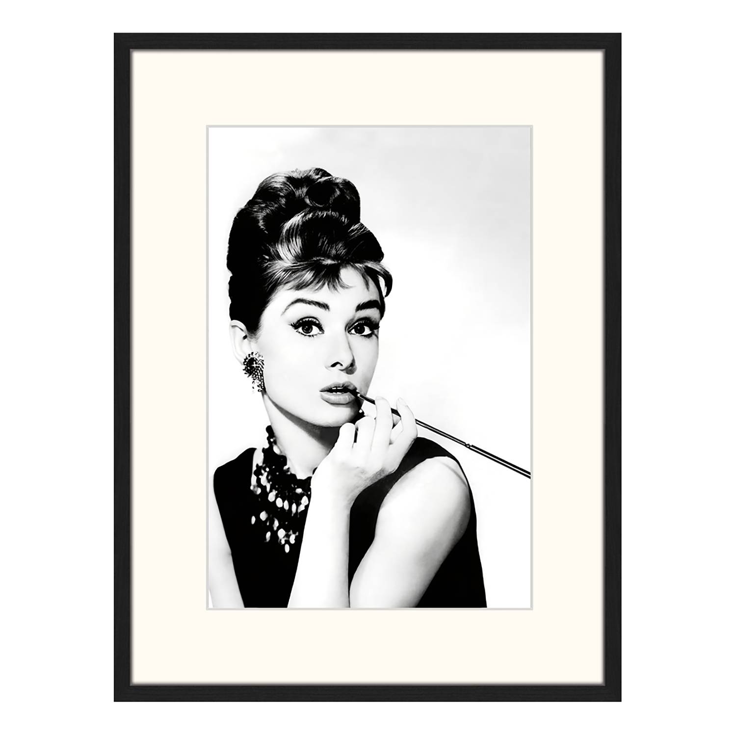 Image of Tableau déco Audrey Hepburn Smoking 000000001000170071