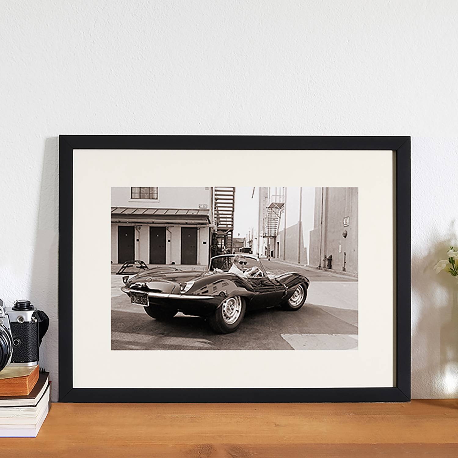 Image of Tableau déco Steve McQueen in Jaguar 000000001000170094