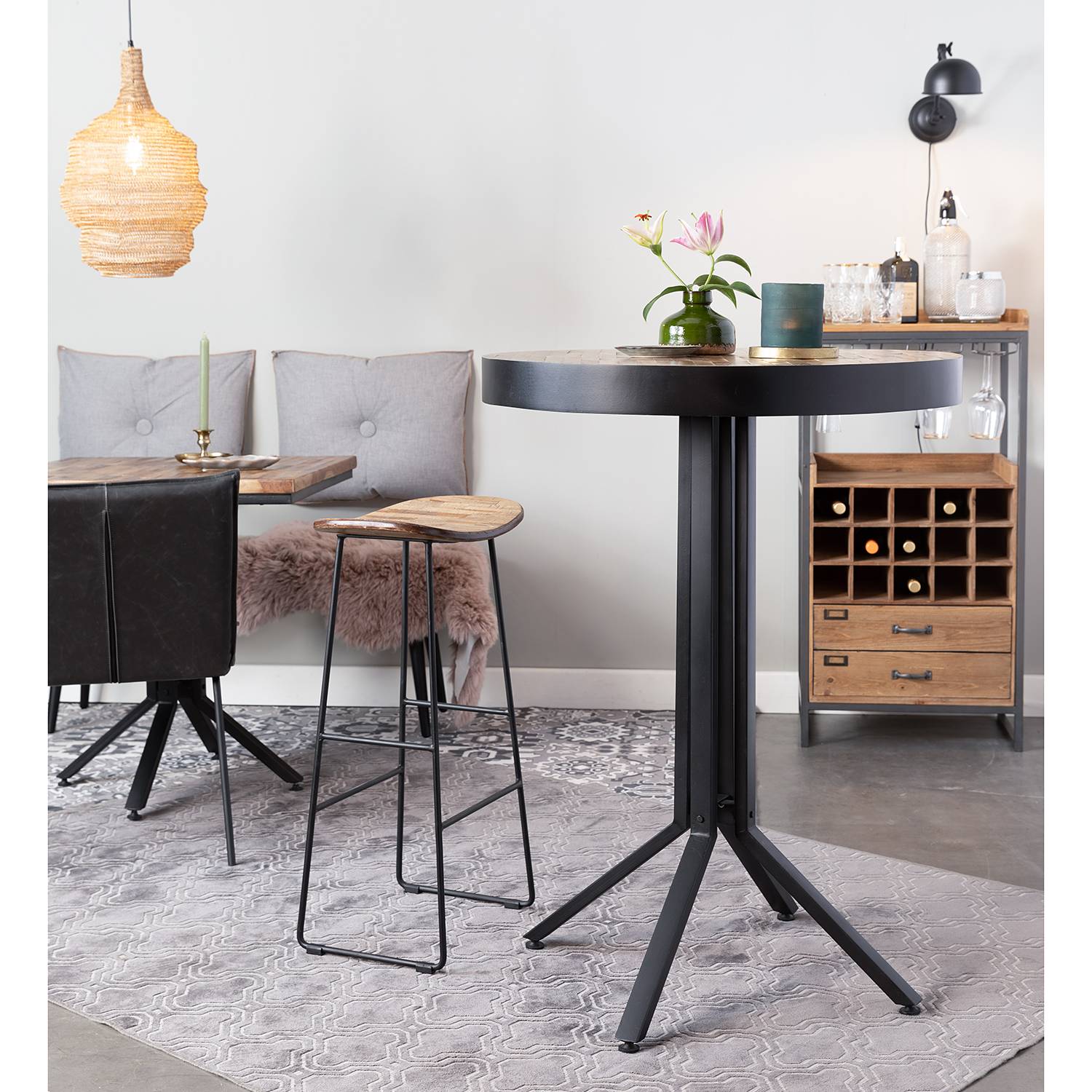 Barstuhl Flein Red Living red living kopen in de aanbieding