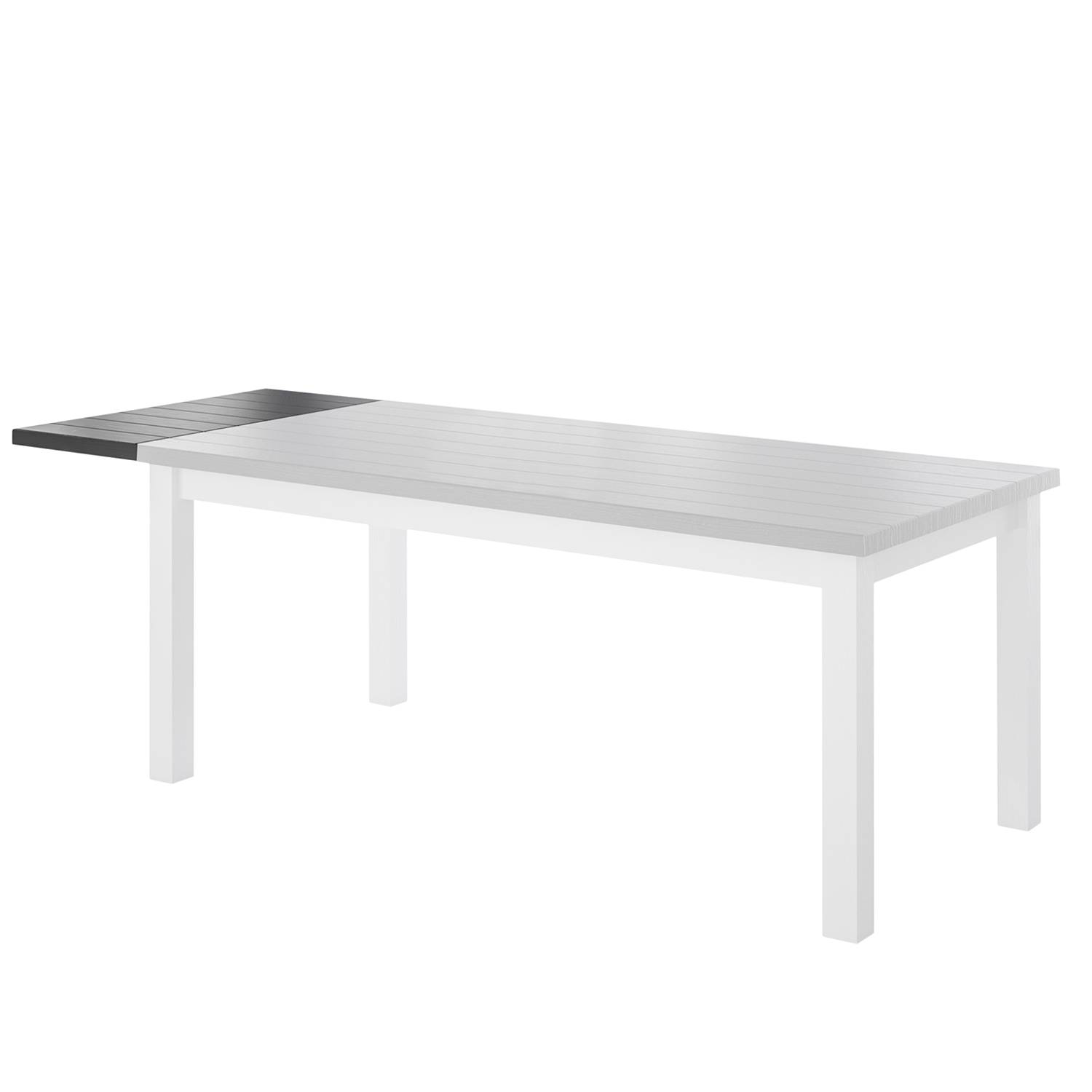 home24 Ridgevalley Ansteckplatte Touros Massivholz Kiefer Weiß 56x190x40 cm (BxHxT) Landhaus