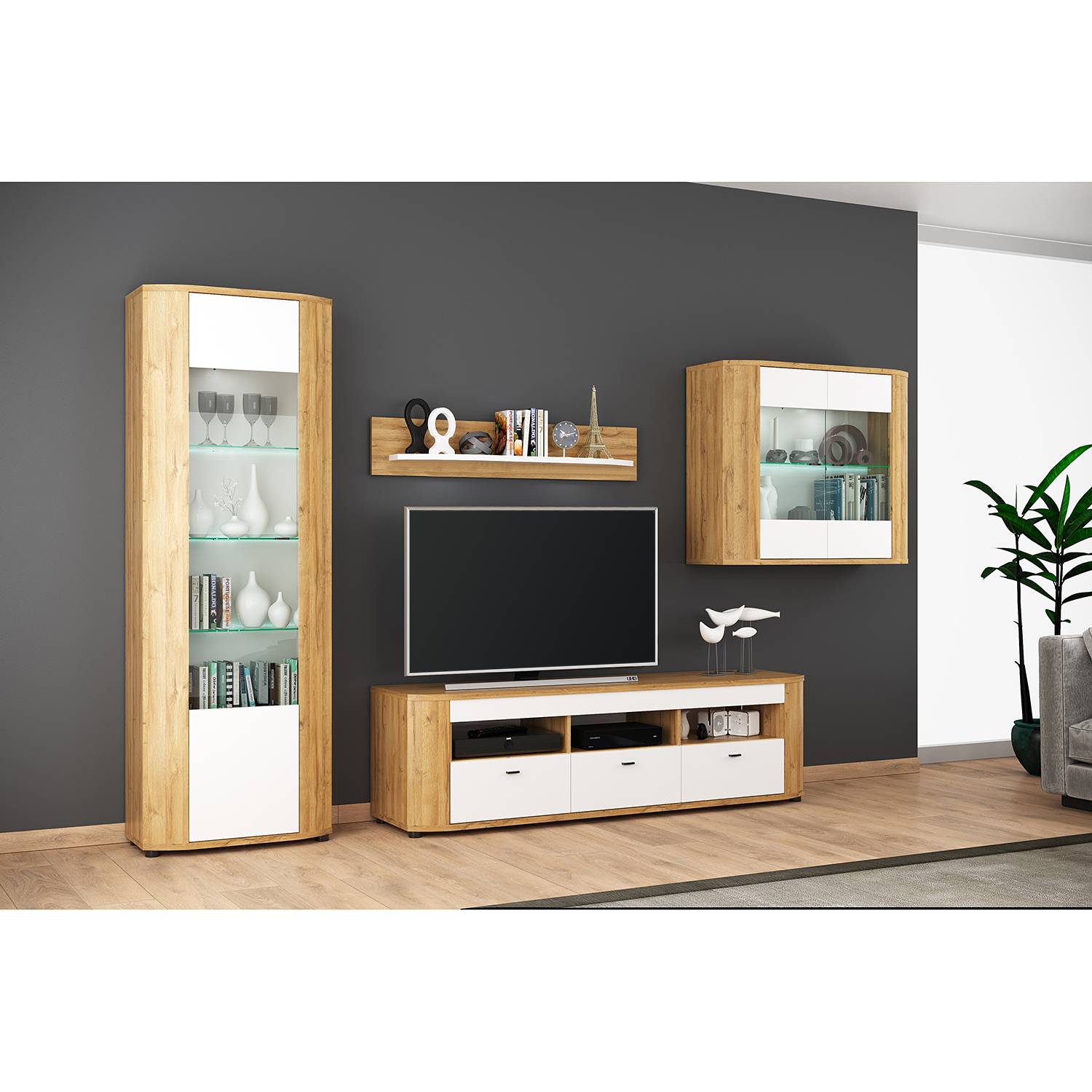Ensemble meubles TV Machado (4 éléments)