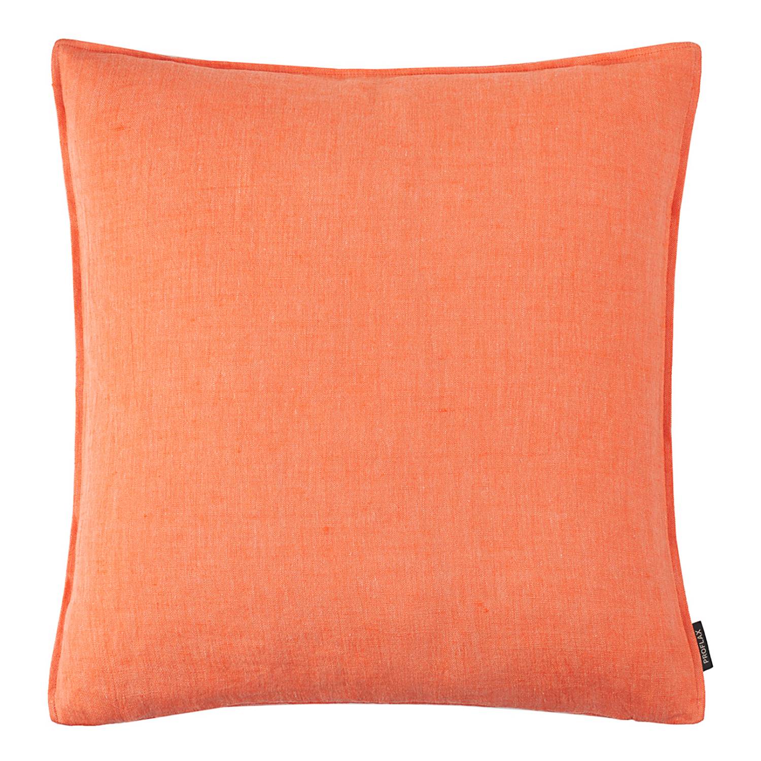home24 Proflax Kissenbezug Sven Orange 50x50 cm (BxH) Leinen