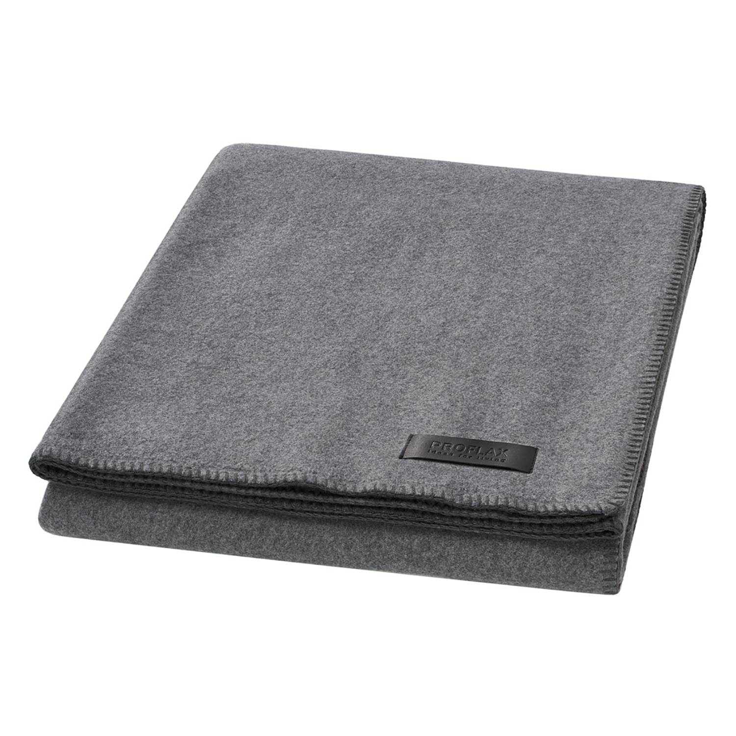 home24 Proflax Plaid Secret Hellgrau Fleece 160x200 cm (BxT)