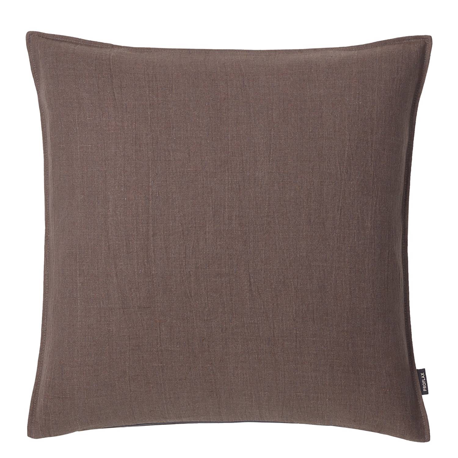 home24 Proflax Kissenbezug Sven Taupe 50x50 cm (BxH) Leinen