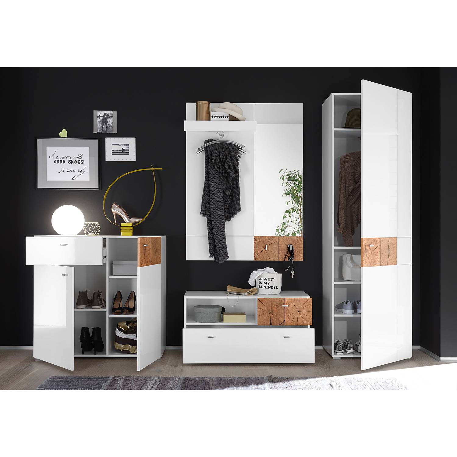 Garderobeset Sibo Iii 2 Delig Mooved mooved kopen in de aanbieding