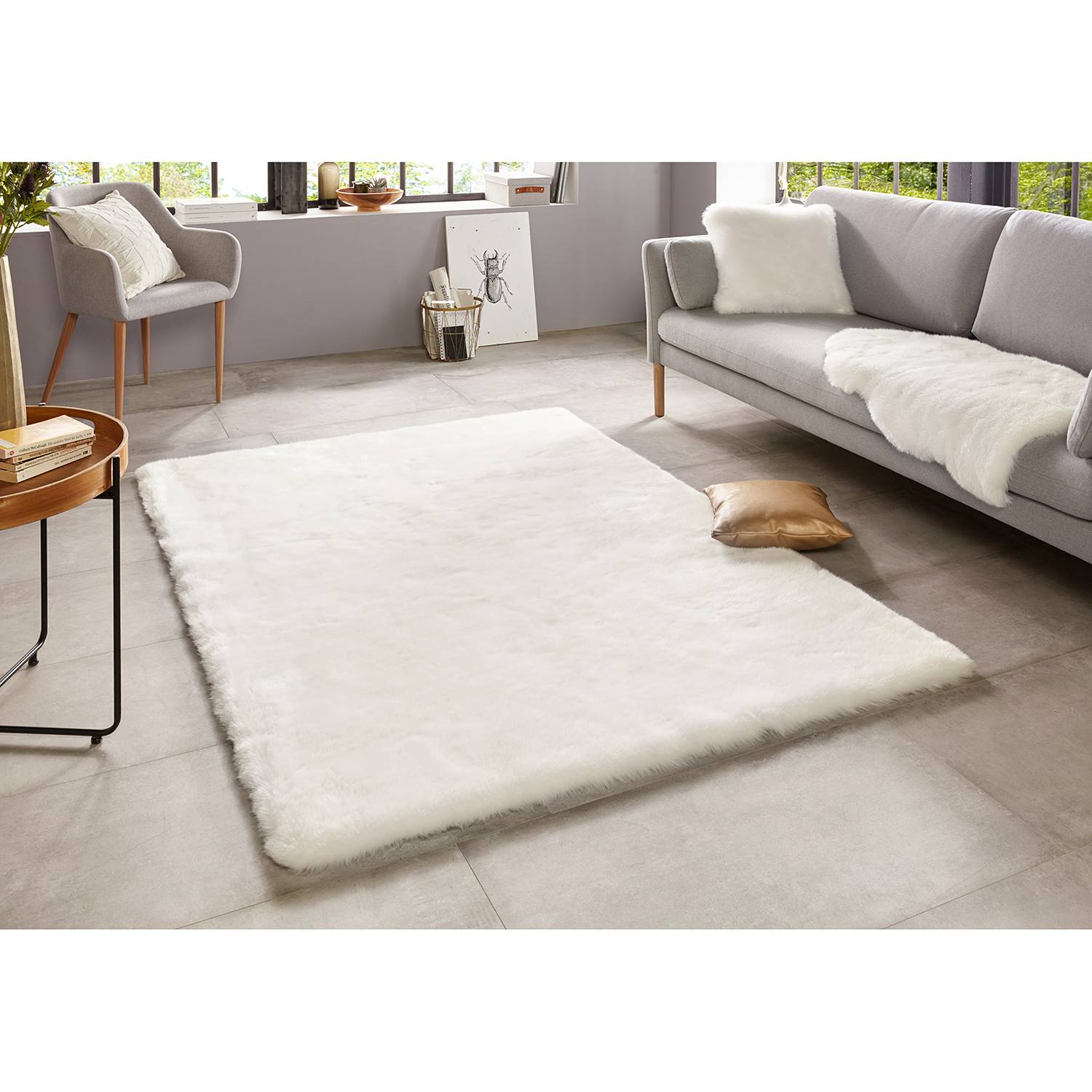 Image of Tapis en fausse fourrure Superior 000000001000173310