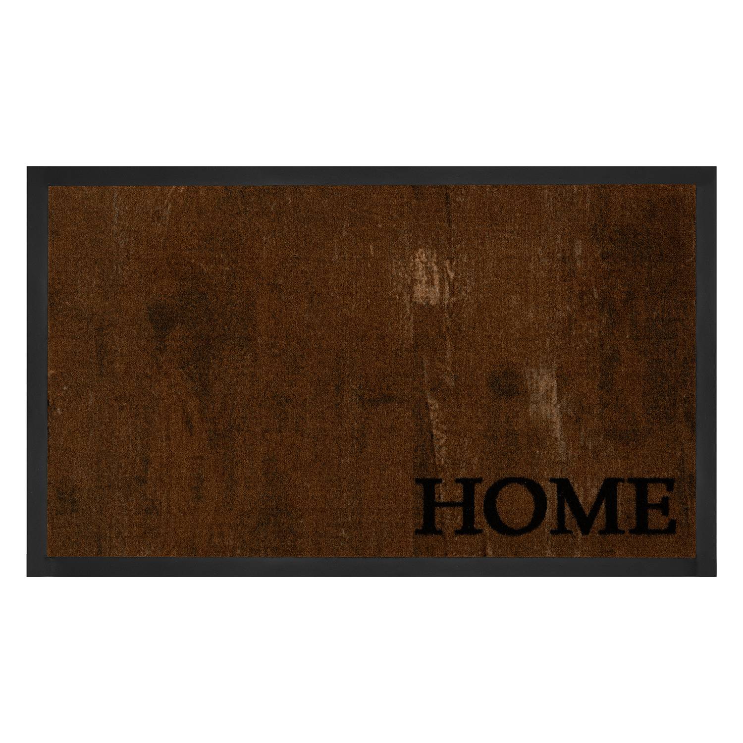 home24 Hanse Home Fußmatte Deluxe Home Webstoff Brown/Anthrazit 45x75 cm (BxT)