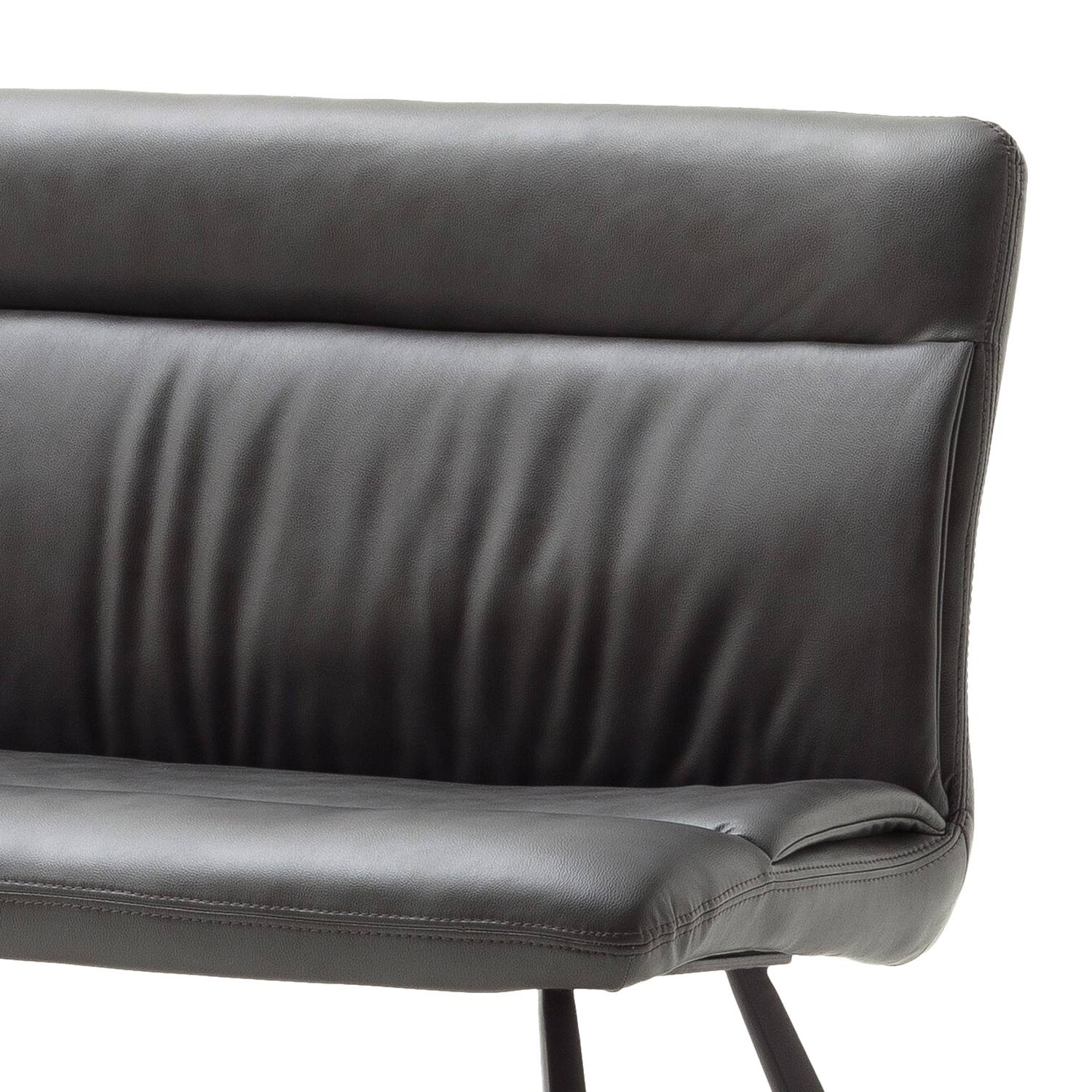 Sitzbank DULON - Kunstleder / Metall