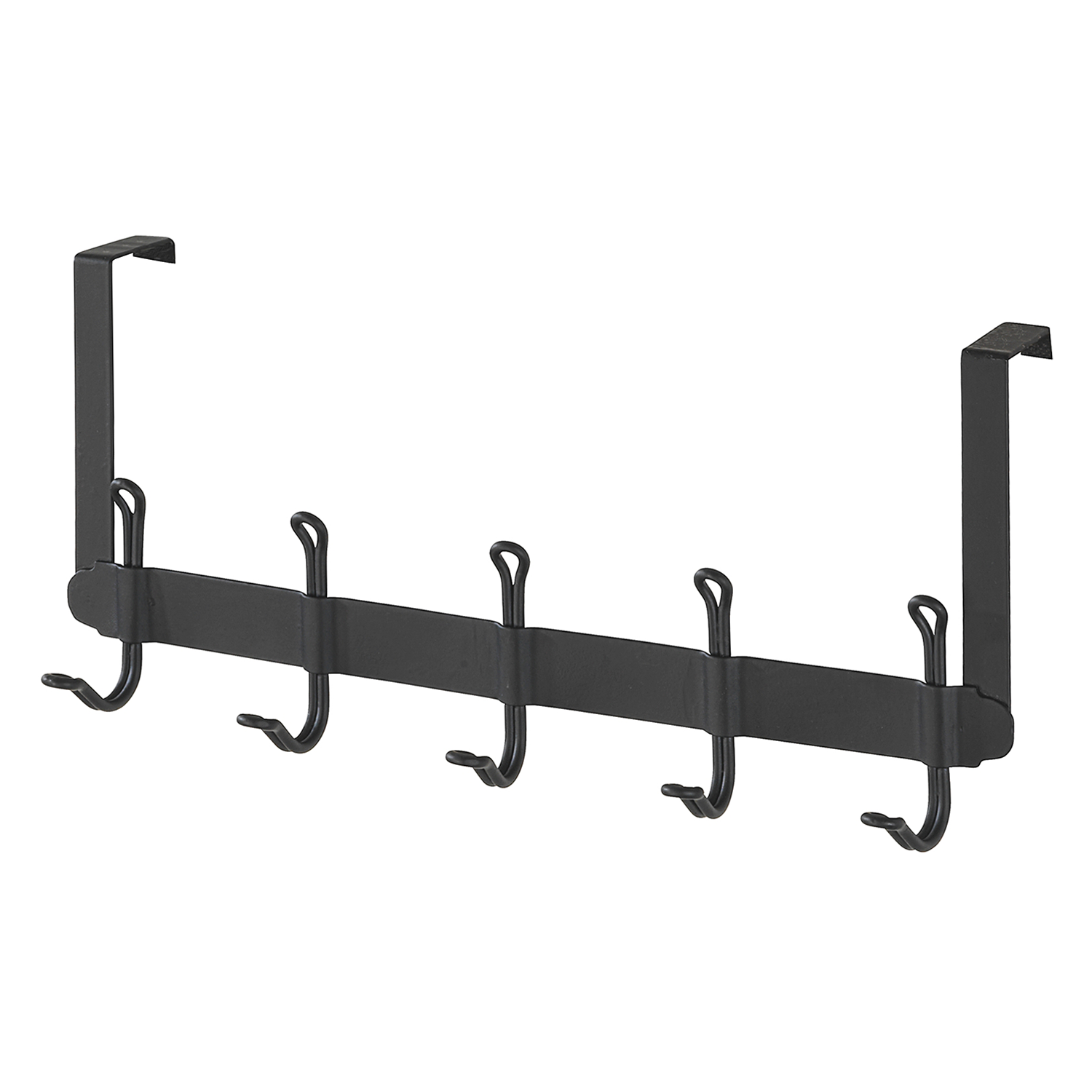 ICEBORN Garderobenleiste Eiche Mit 5 Doppelhaken - 116cm Wandgarderobe