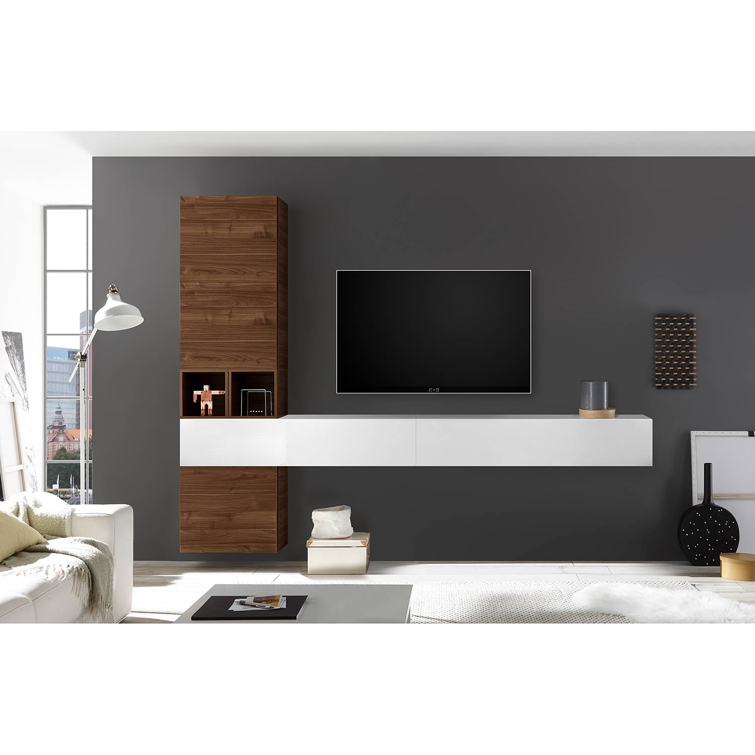 home24 Wohnwand Infinity III (7-teilig)