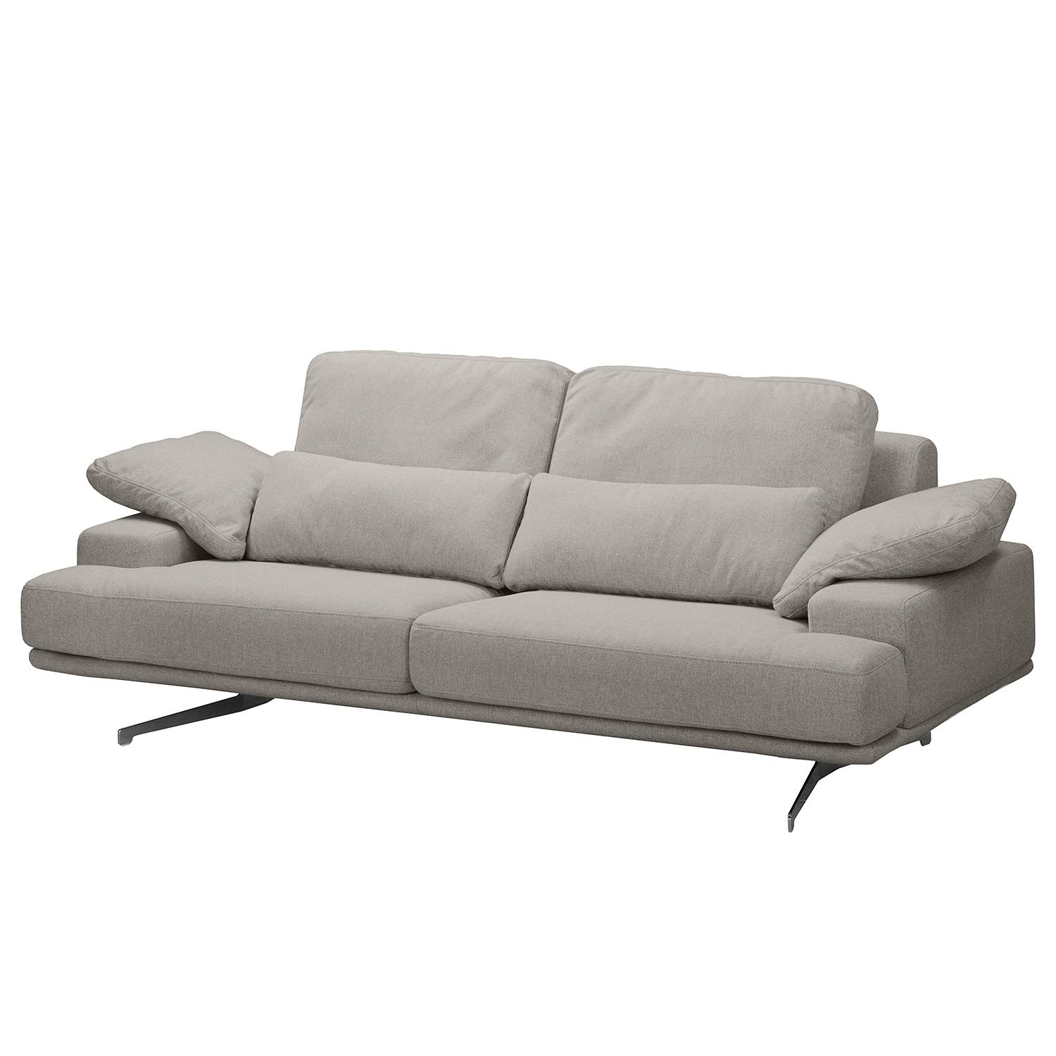 home24 Fredriks Sofa Lurrip II 2-Sitzer Grau Webstoff 217x86x109 cm