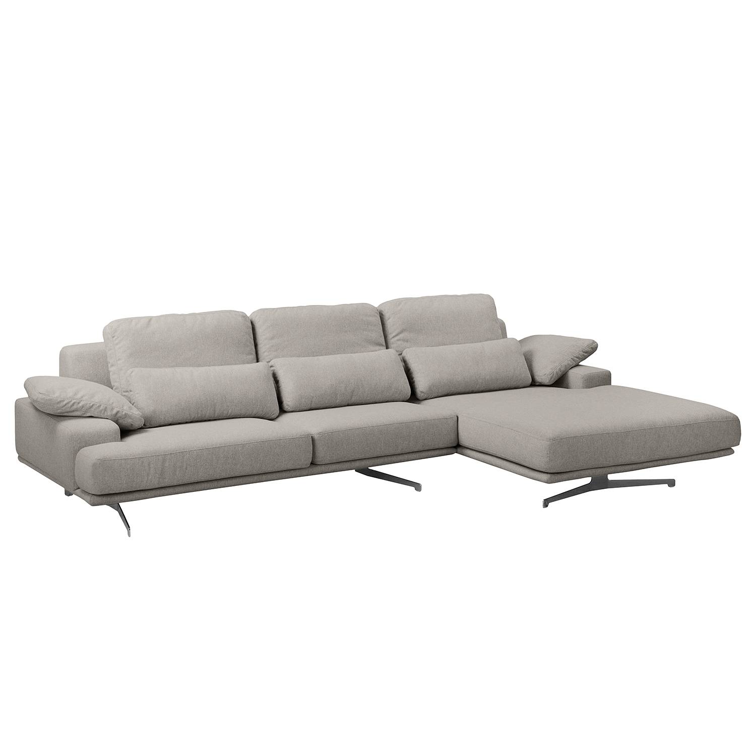 home24 Fredriks Ecksofa Lurrip II Grau Webstoff 315x86x170 cm