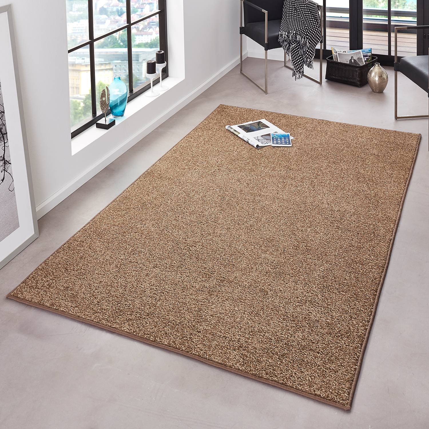 home24 Kurzflorteppiche Pure