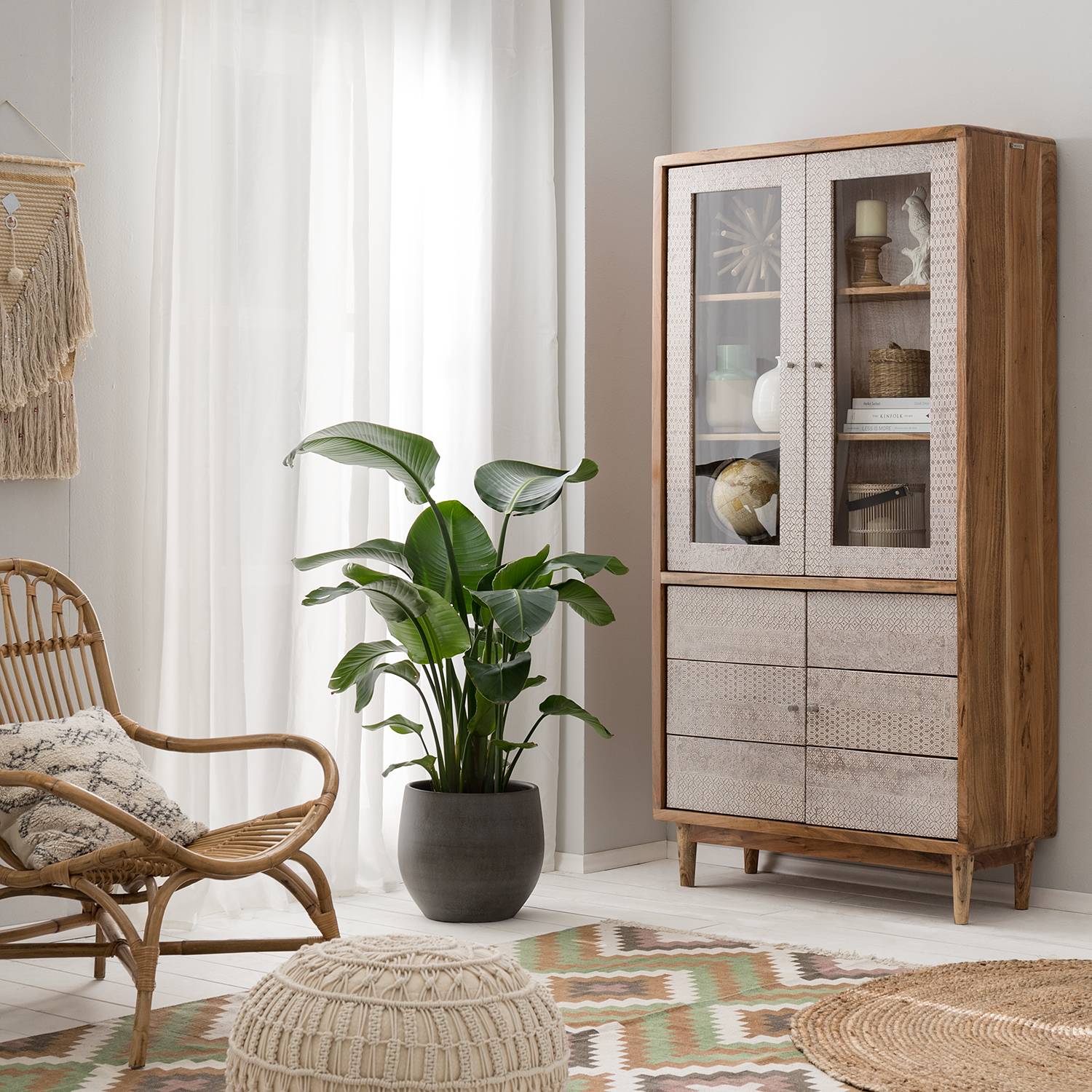 home24 Vitrinenschrank Buuda