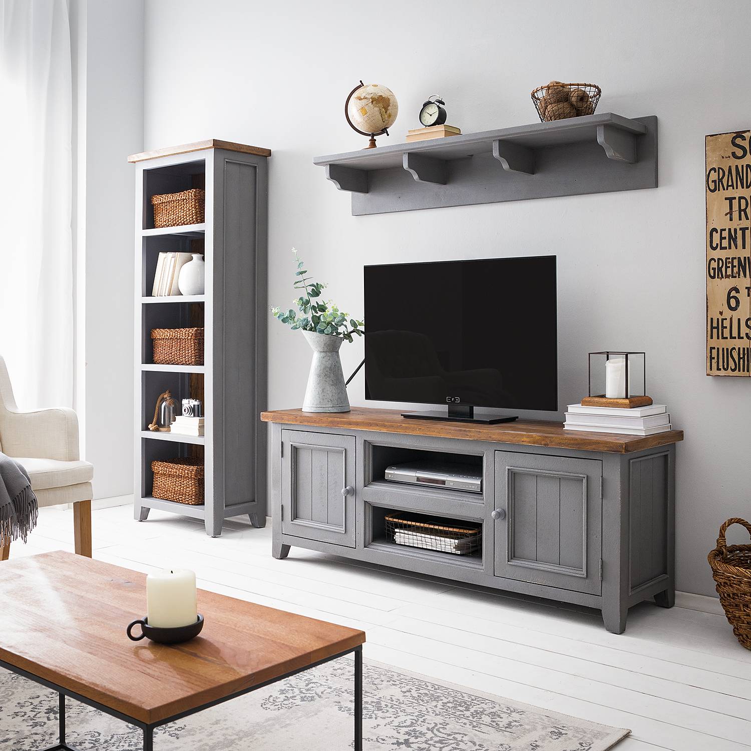 Meubles TV muraux Balignton I (3 élém.)