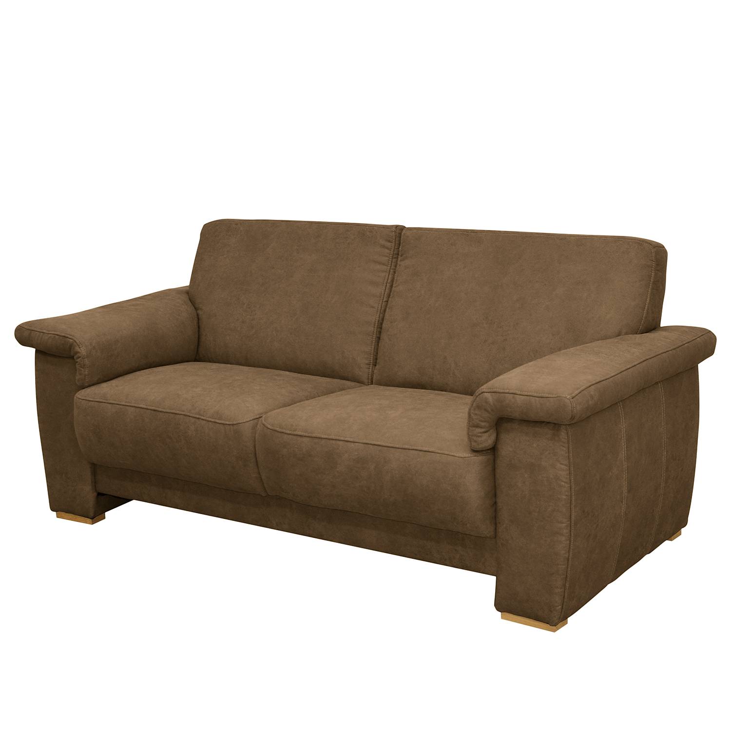 home24 Modoform Sofa Picabu 2-Sitzer Latte Macchiato Microfaser 180x83x90 cm