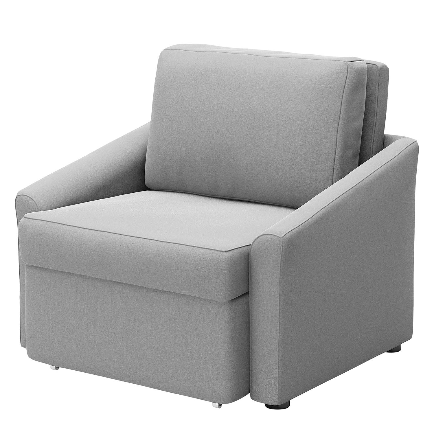 home24 Modoform Sessel Rifton II Granit Microfaser mit Schlaffunktion 108x86x96 cm (BxHxT)