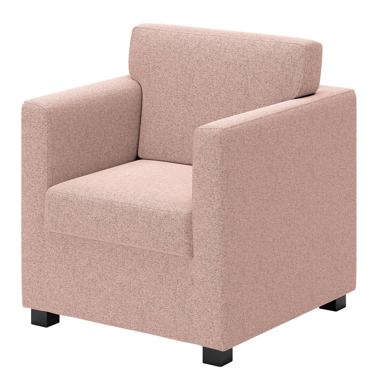 home24 loftscape Sessel Nibley V Mauve Webstoff 74x83x74 cm (BxHxT)