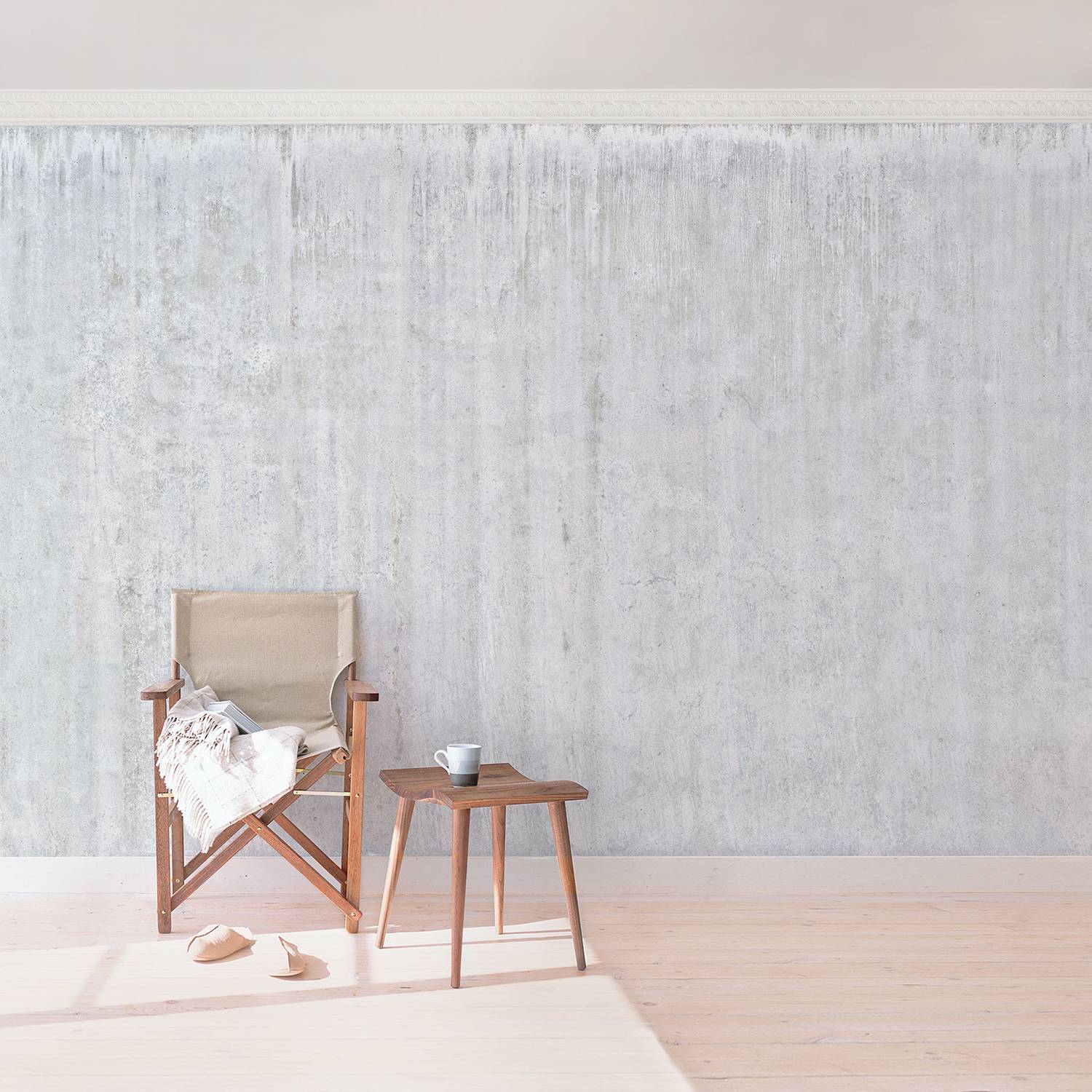 Papier peint mur en béton Loft