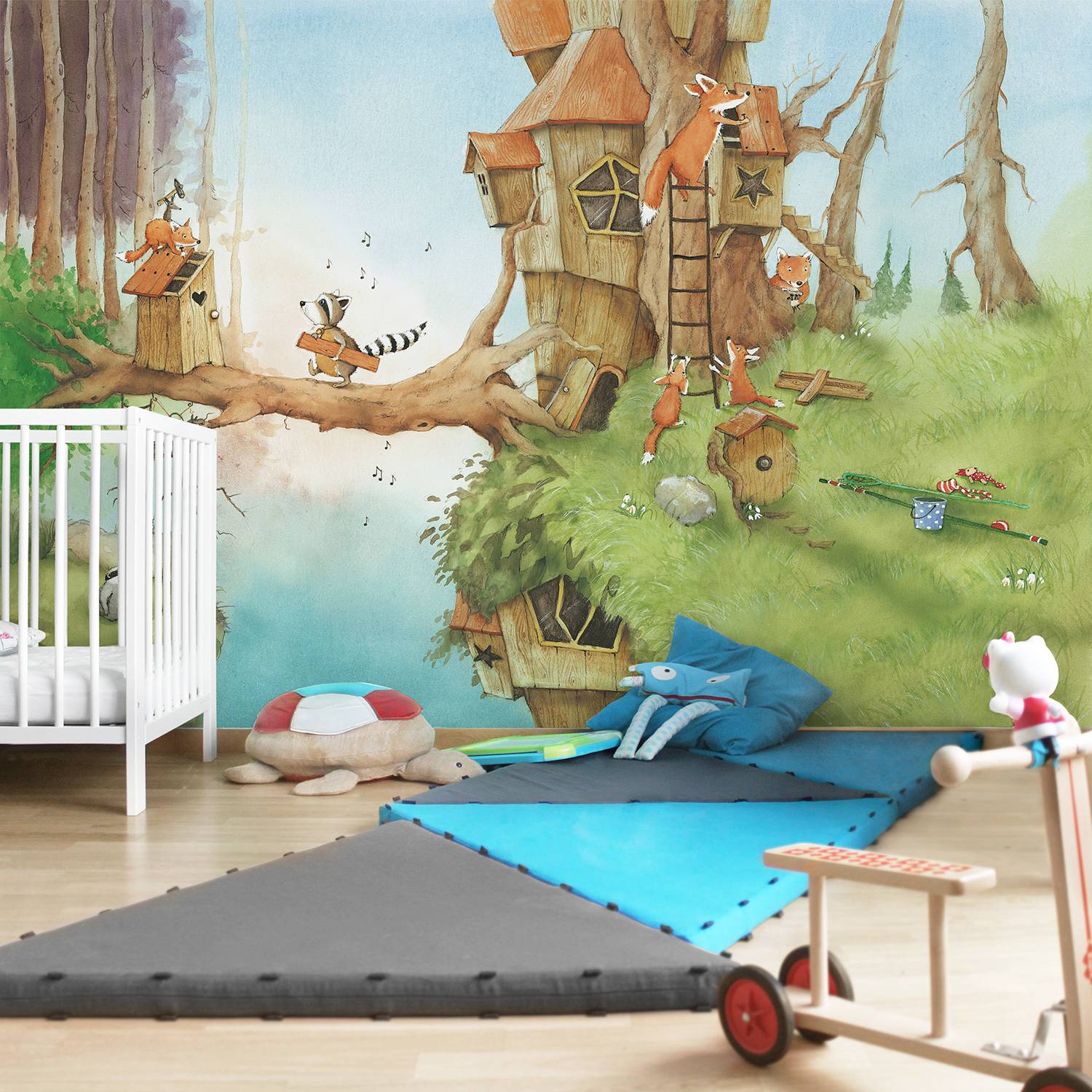 Papier peint Wassili & la famille renard