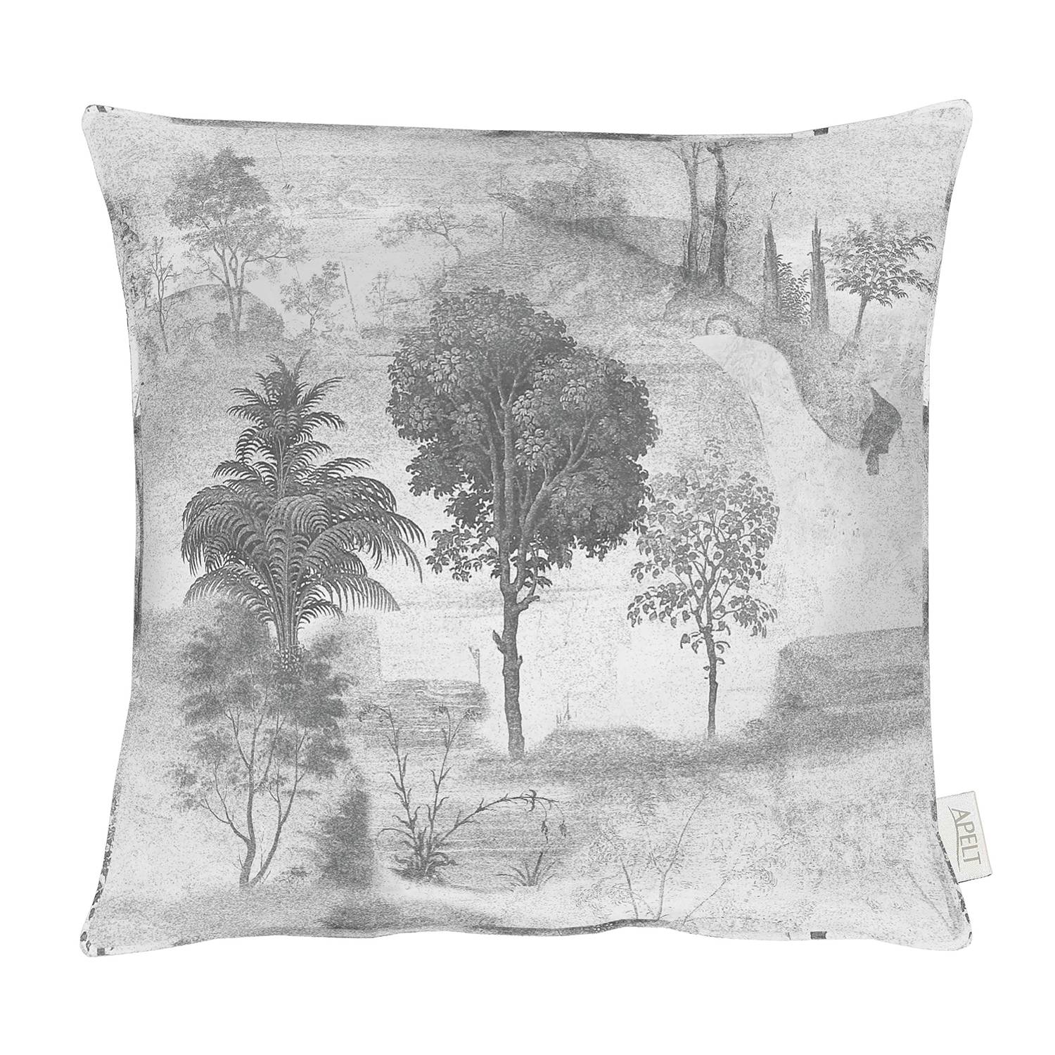 home24 Apelt Dekokissen Padua Hellgrau 45x45 cm (BxH) Mischgewebe