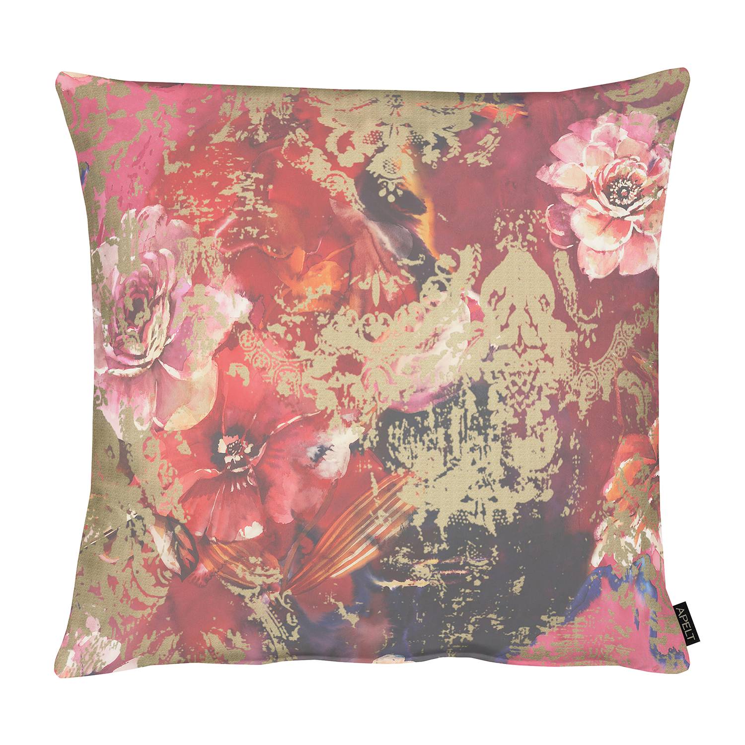 home24 Apelt Kissenbezug Noemi Rot 66x66 cm (BxH) Polyester