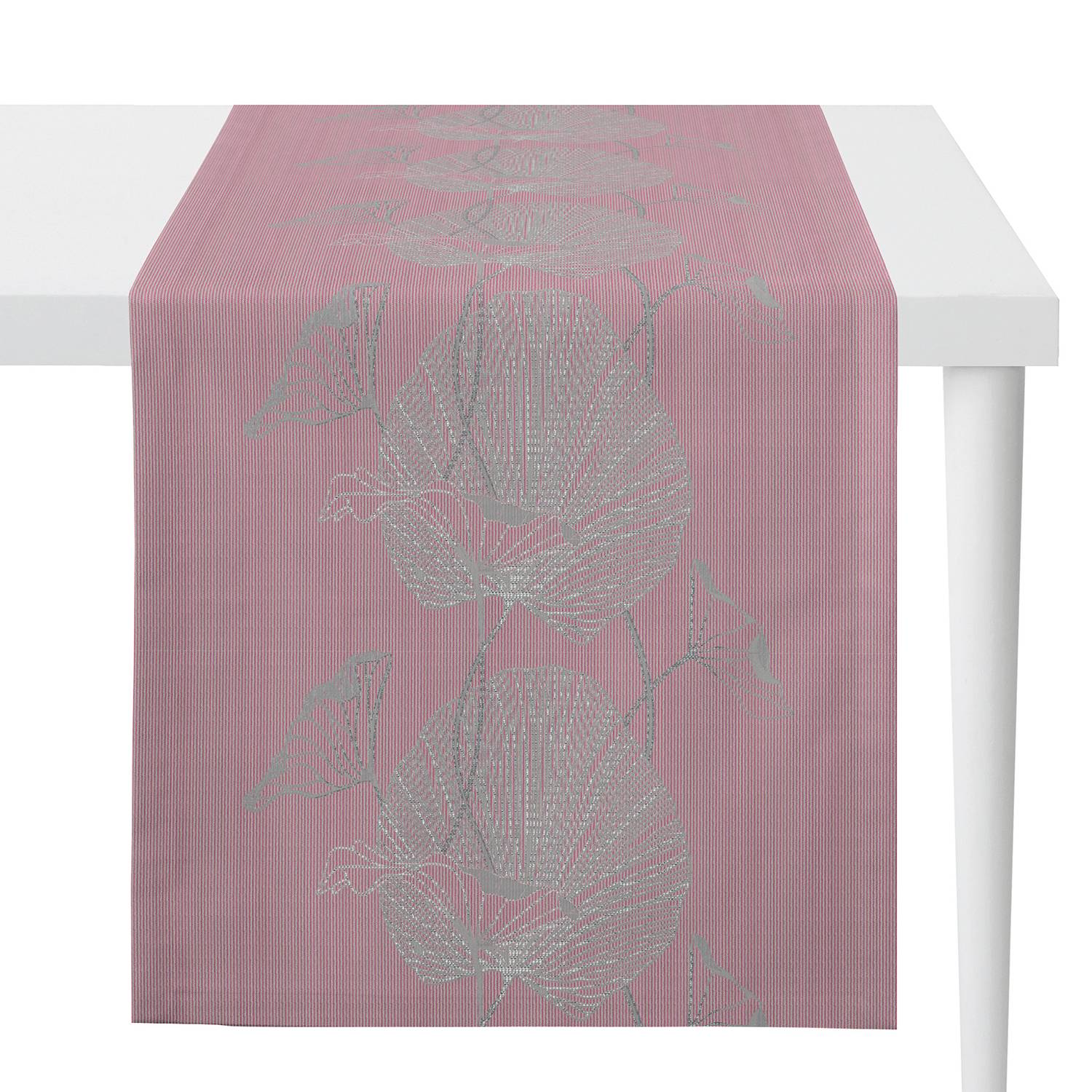 home24 Apelt Tischläufer Nora Altrosa Mischgewebe 48x140x0.1 cm (BxHxT)