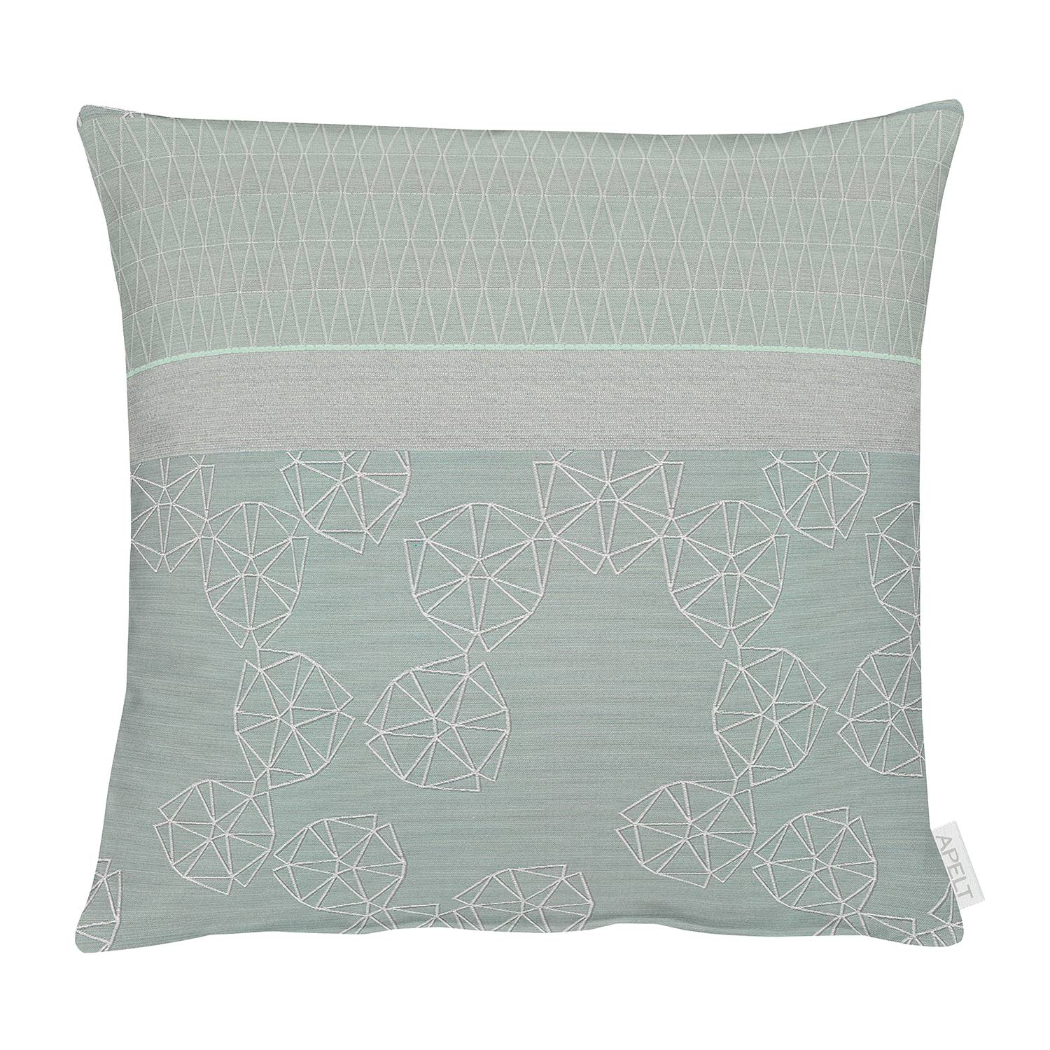 home24 Apelt Kissenbezug 1304 Mintgrau 46x46 cm (BxH) Mischgewebe