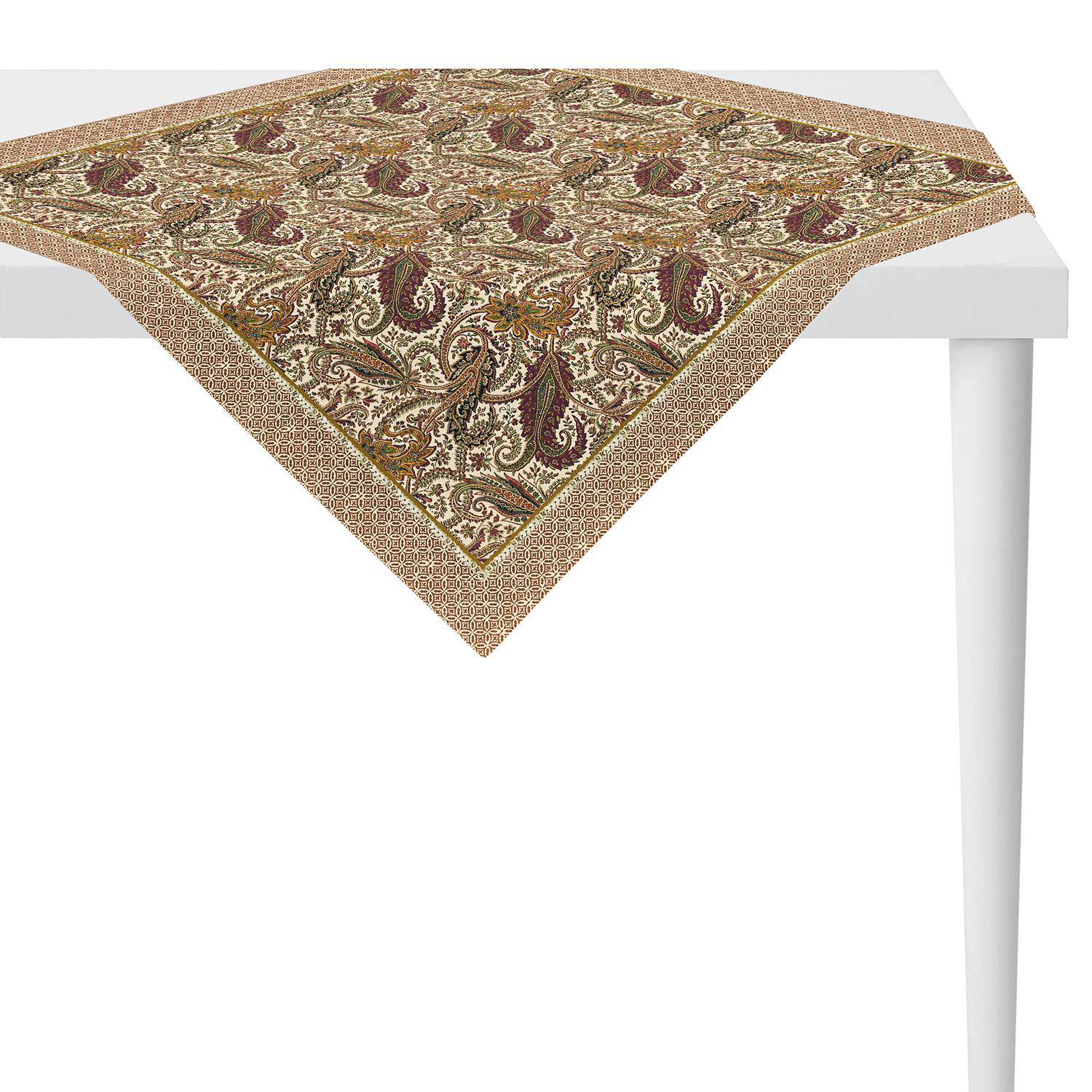 home24 Apelt Tischdecke 1310 Hellbraun Baumwollstoff 85x85x0.1 cm (BxHxT)