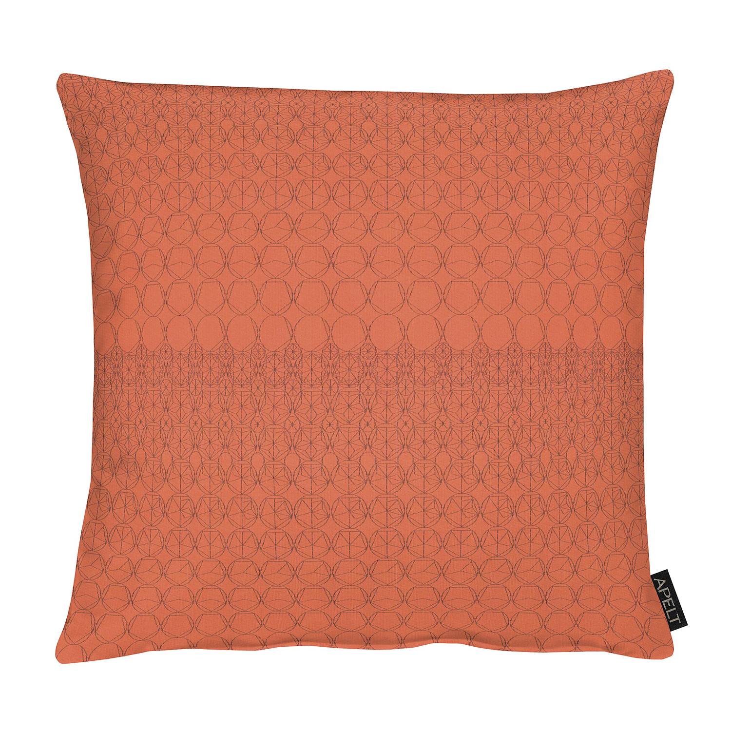 home24 Apelt Kissenbezug 1308 Orange 46x46 cm (BxH) Webstoff