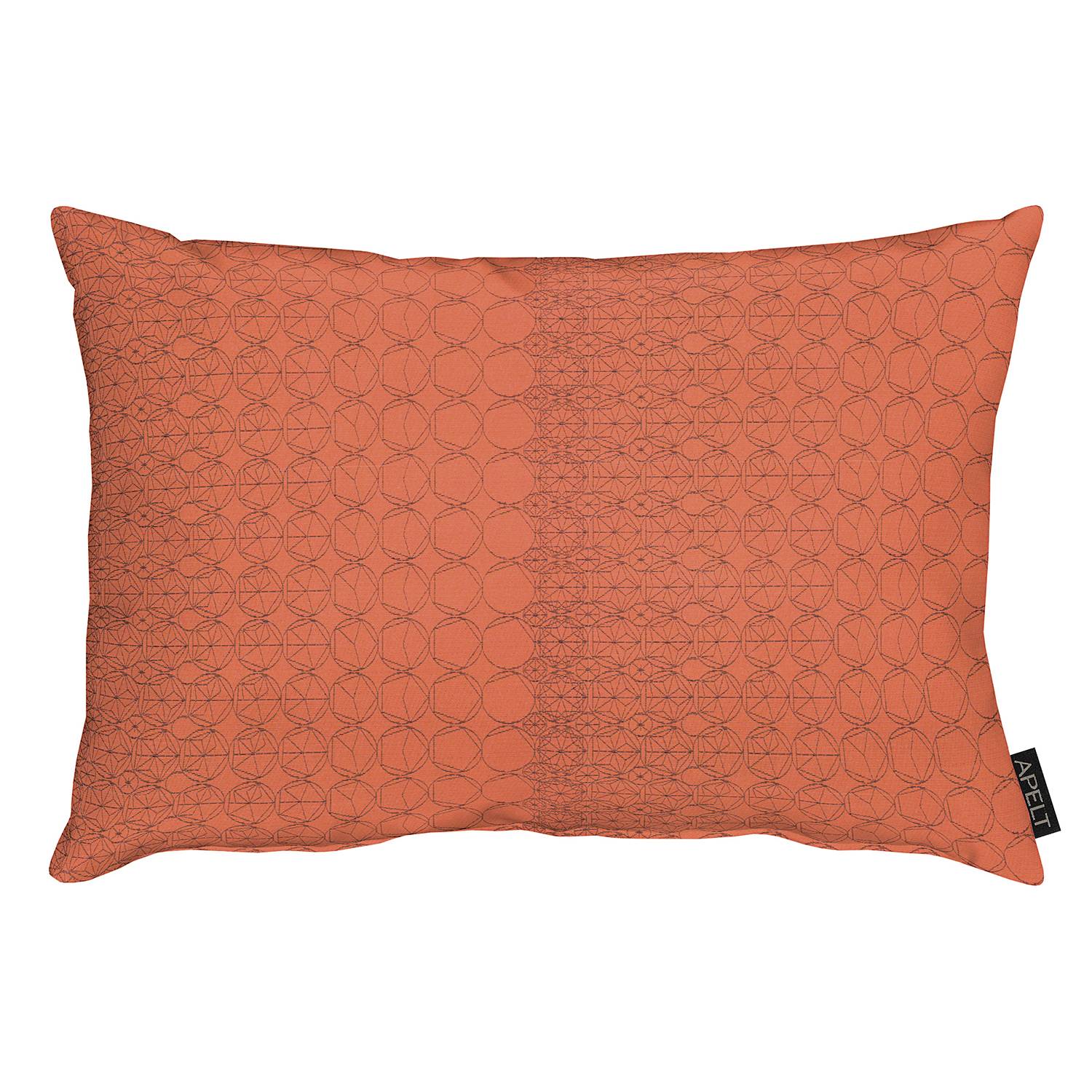 Pillow Perfect Sitzkissen Set – 2 Stück, Feuerfarben (Burnt Orange), Getuftet, Für Gartenmöbel Innen & Außen