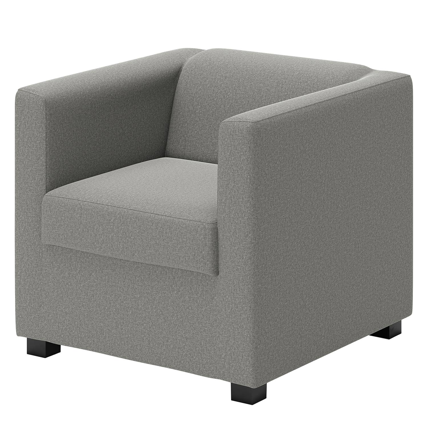 home24 loftscape Sessel Wilno XI Grau Flachgewebe 74x71x75 cm (BxHxT)