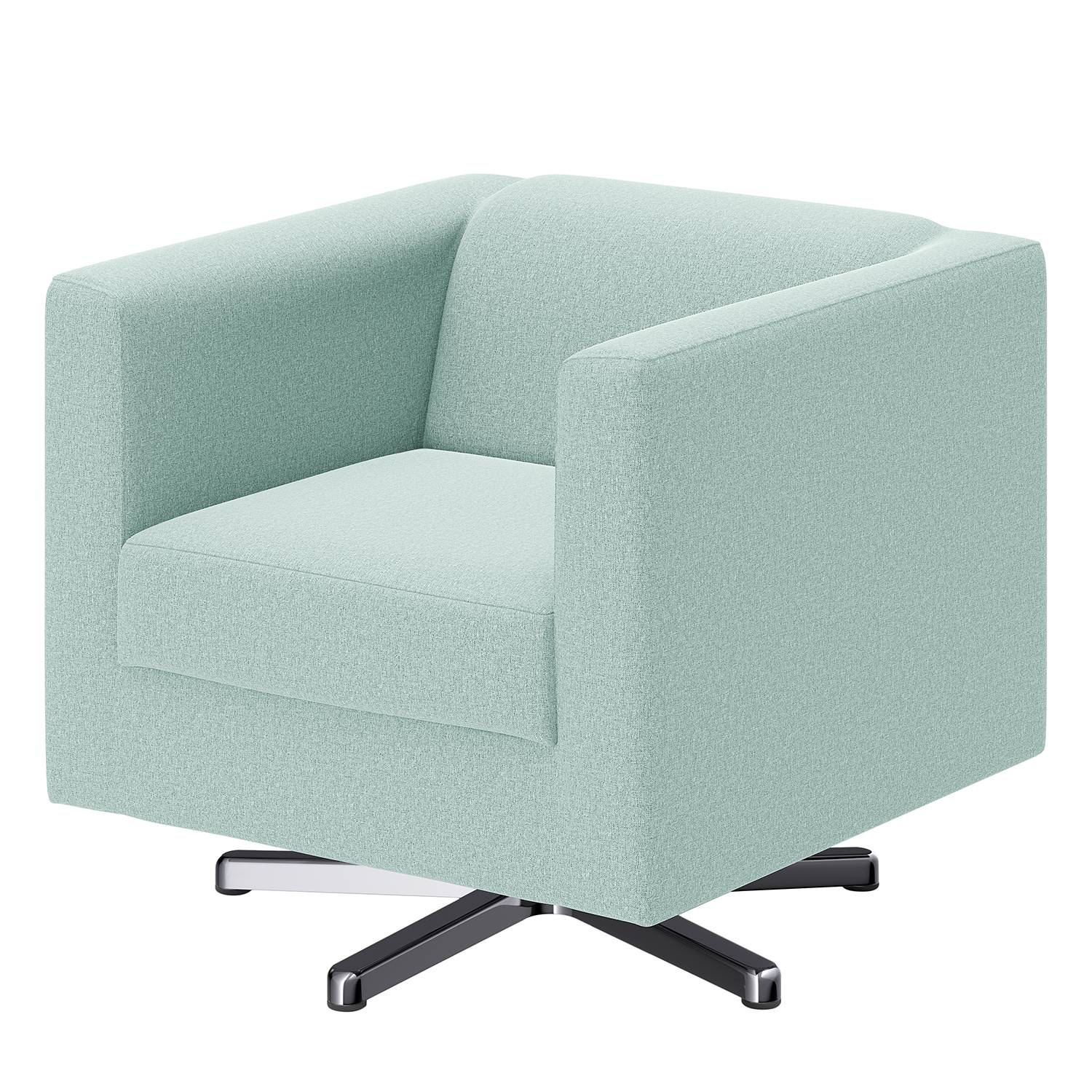 home24 loftscape Sessel Wilno XIV Babyblau Flachgewebe 74x71x75 cm (BxHxT)
