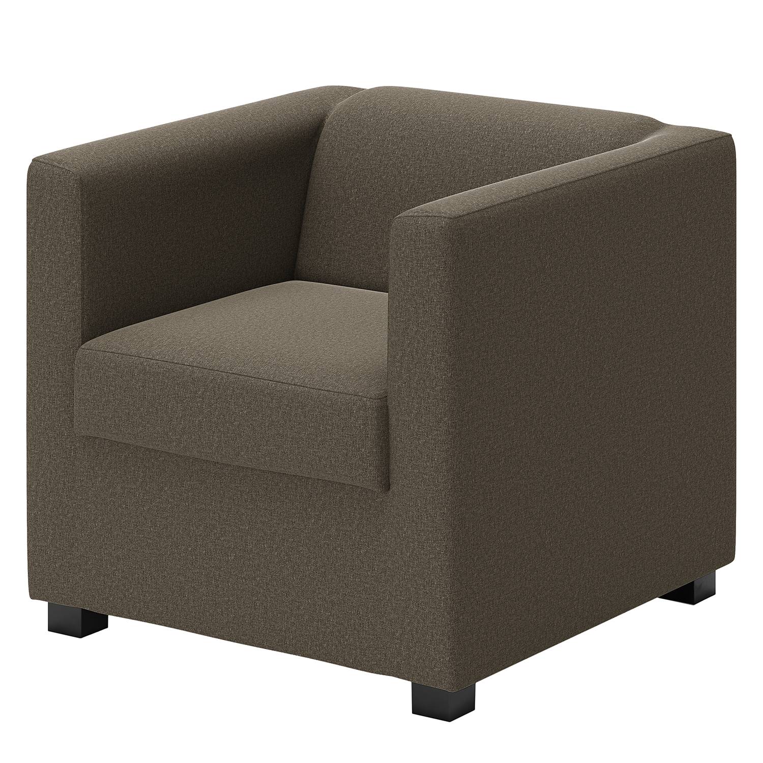 home24 loftscape Sessel Wilno XI Nougat Flachgewebe 74x71x75 cm (BxHxT)