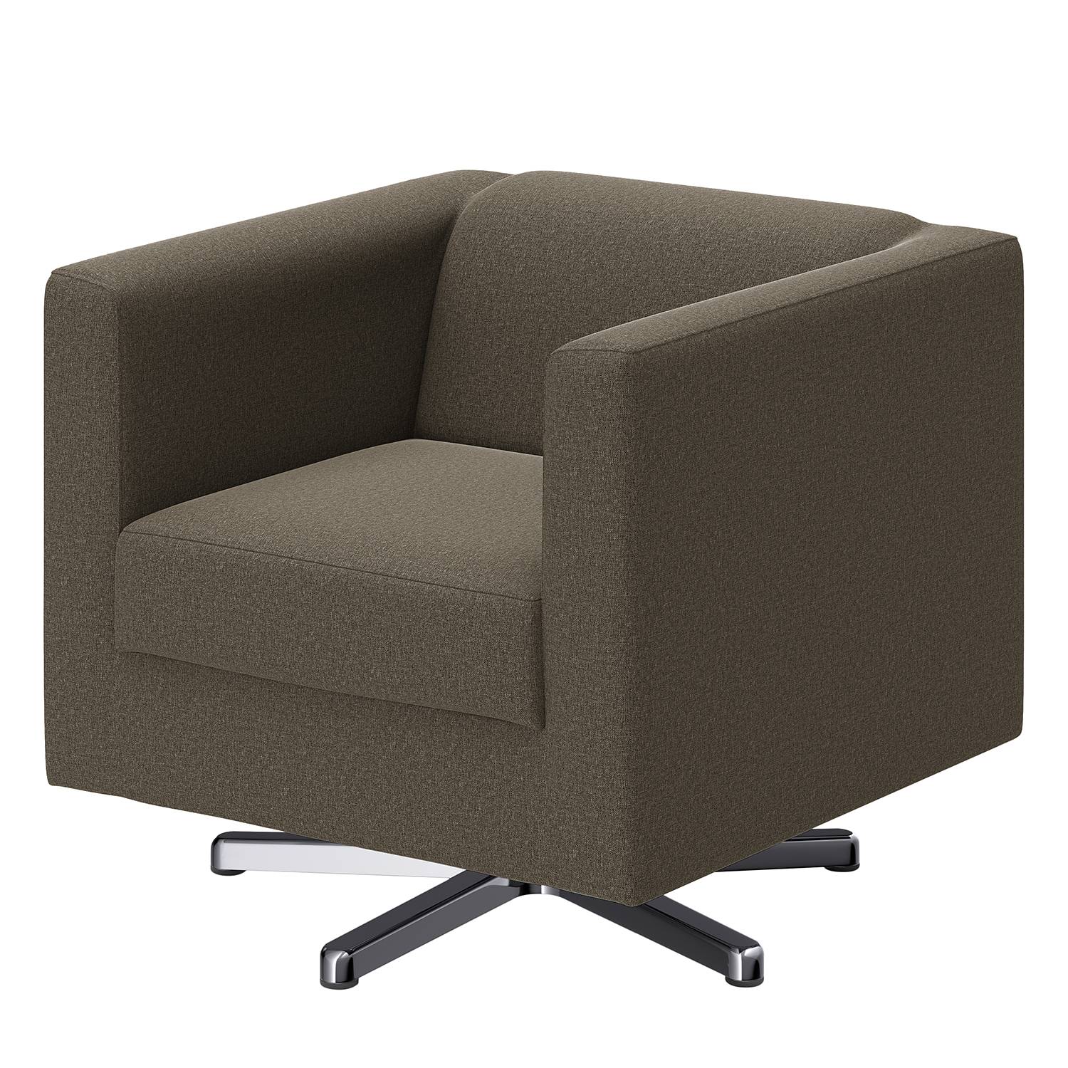 home24 loftscape Sessel Wilno XIV Nougat Flachgewebe 74x71x75 cm (BxHxT)