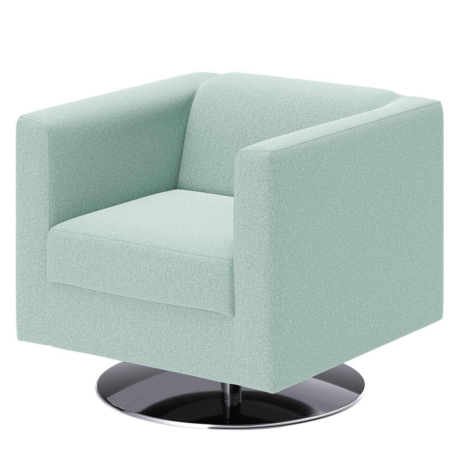 home24 loftscape Sessel Wilno XV Babyblau Flachgewebe 74x71x75 cm (BxHxT)