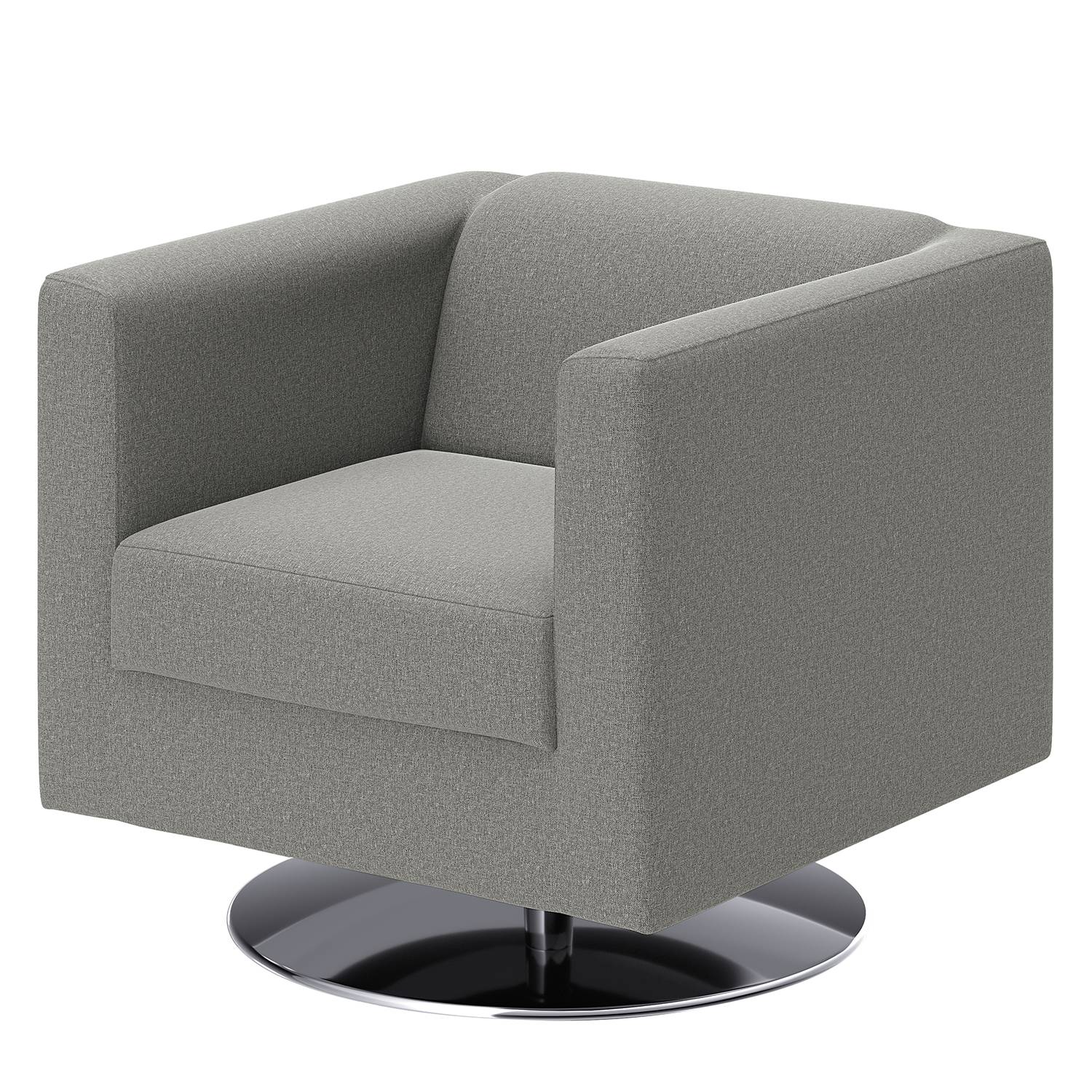 home24 loftscape Sessel Wilno XV Grau Flachgewebe 74x71x75 cm (BxHxT)