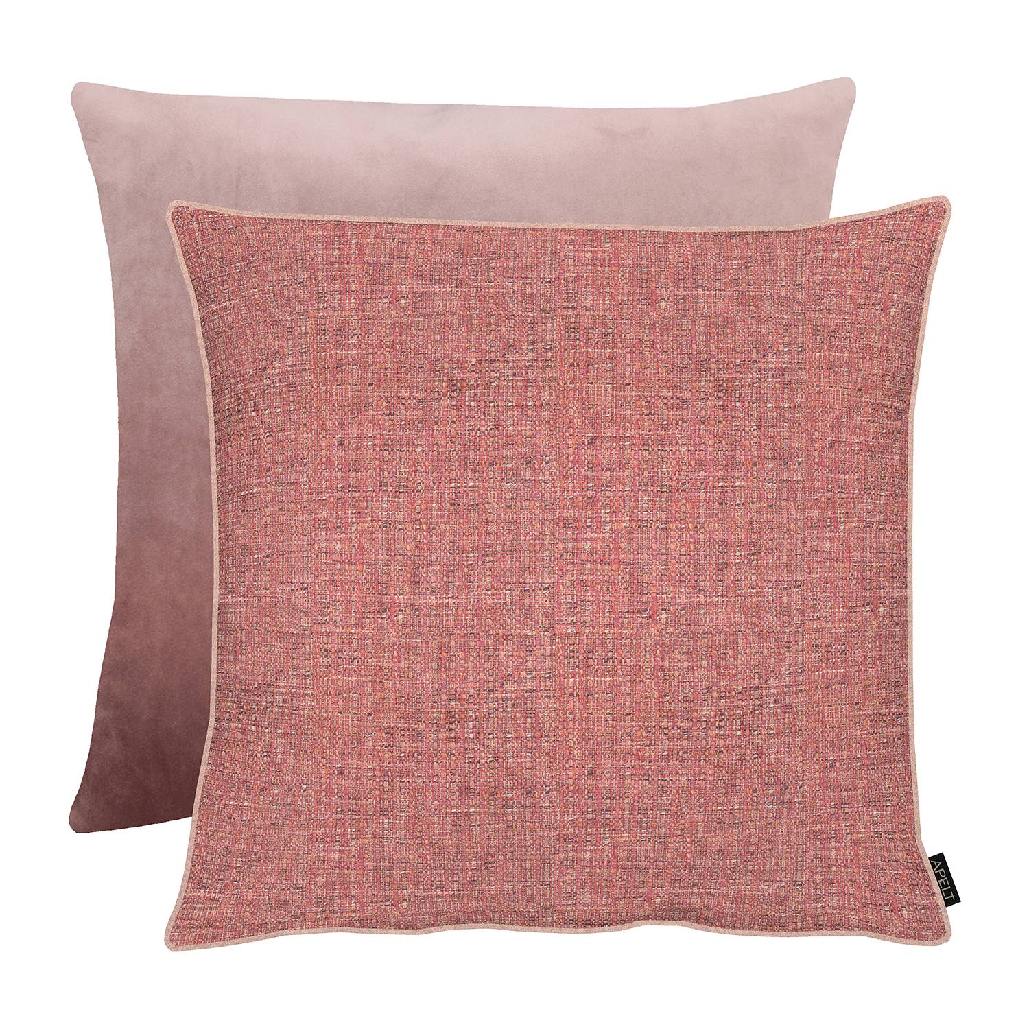home24 Apelt Kissenbezug Alessio Altrosa 66x66 cm (BxH) Strukturstoff
