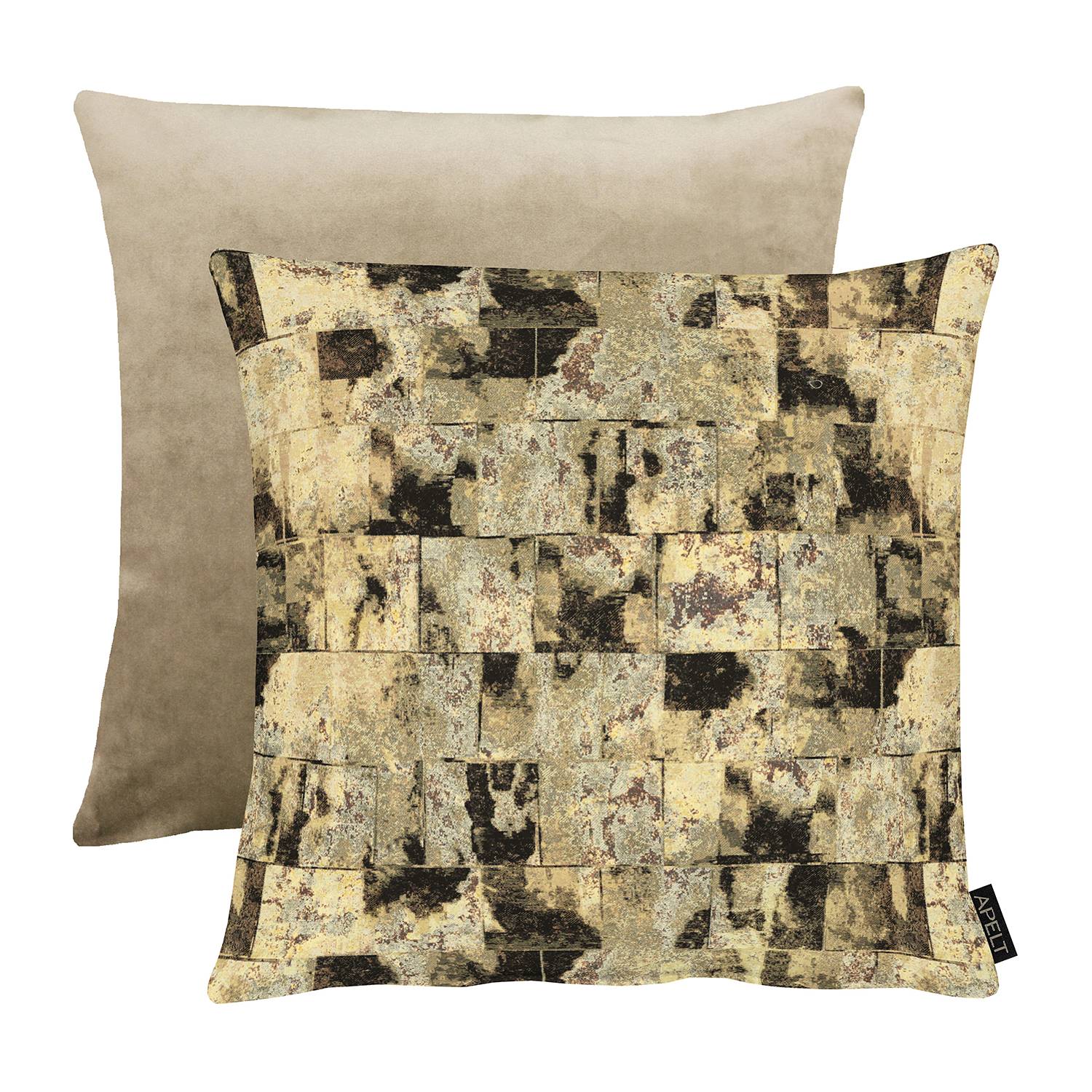 home24 Apelt Kissenbezug Fabio Sand/Mehrfarbig 46x46 cm (BxH) Mischgewebe