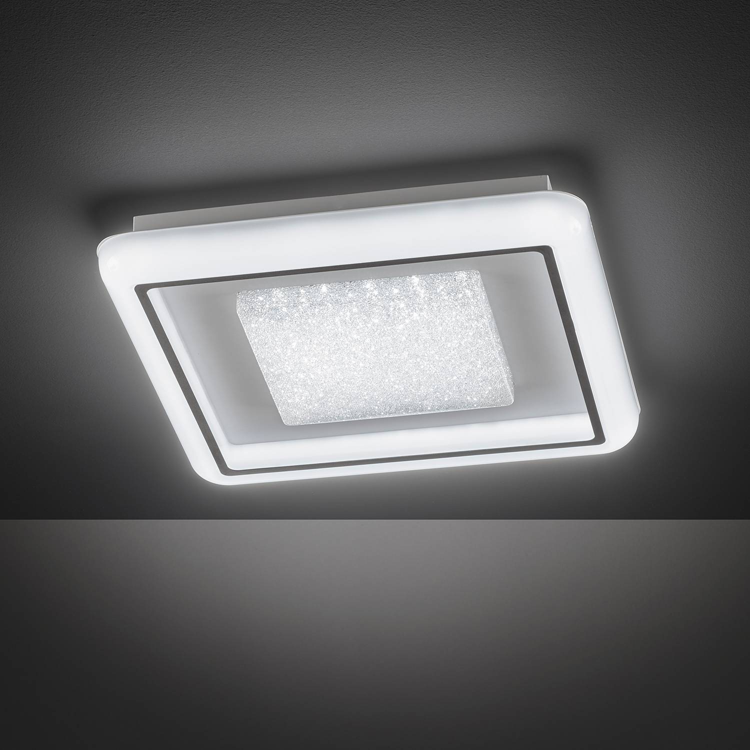 home24 LED-Deckenleuchte Rhena II