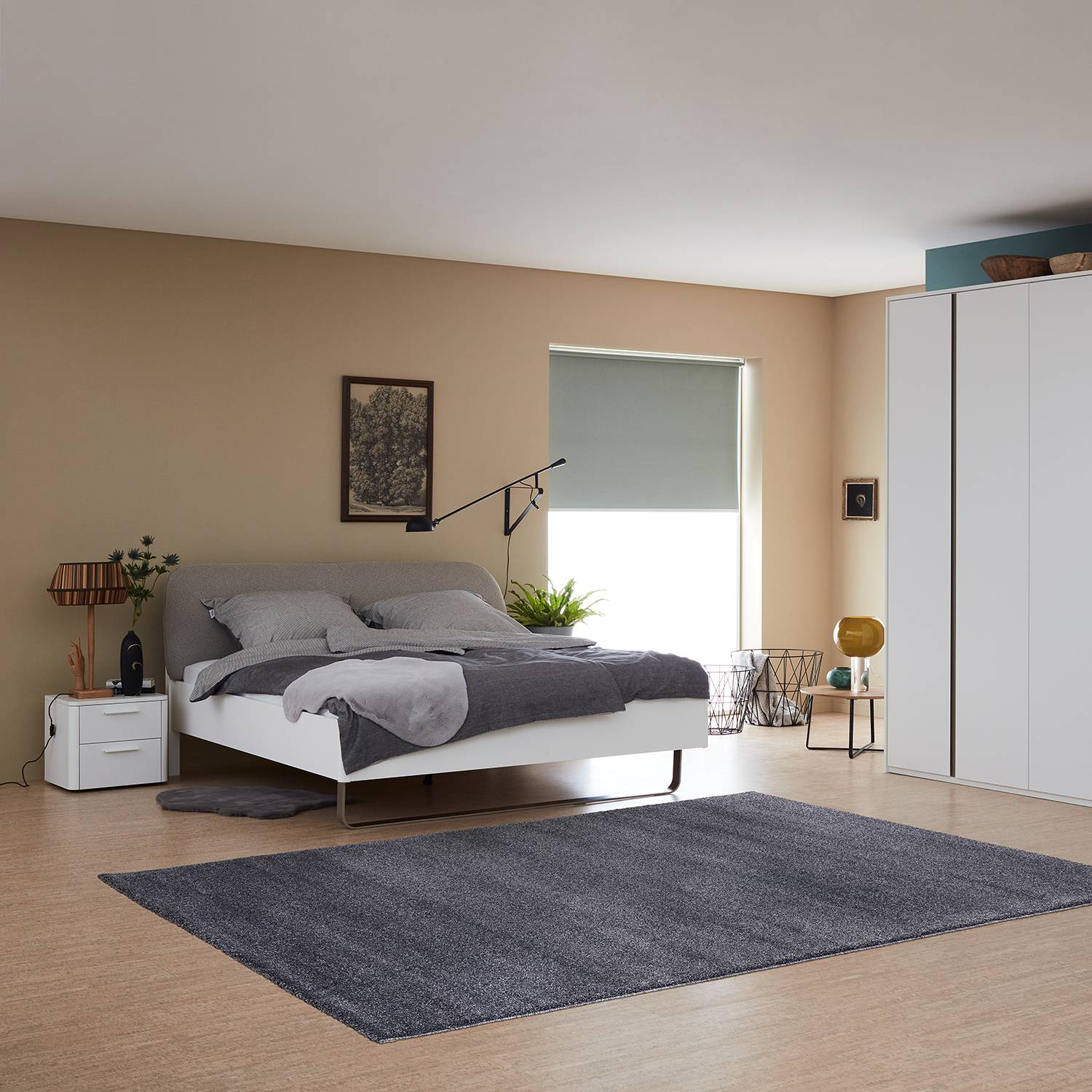 home24 Schöner Wohnen Kollektion Hochflorteppich Pure Anthrazit Rechteckig 67x130 cm (BxT) Kunstfaser