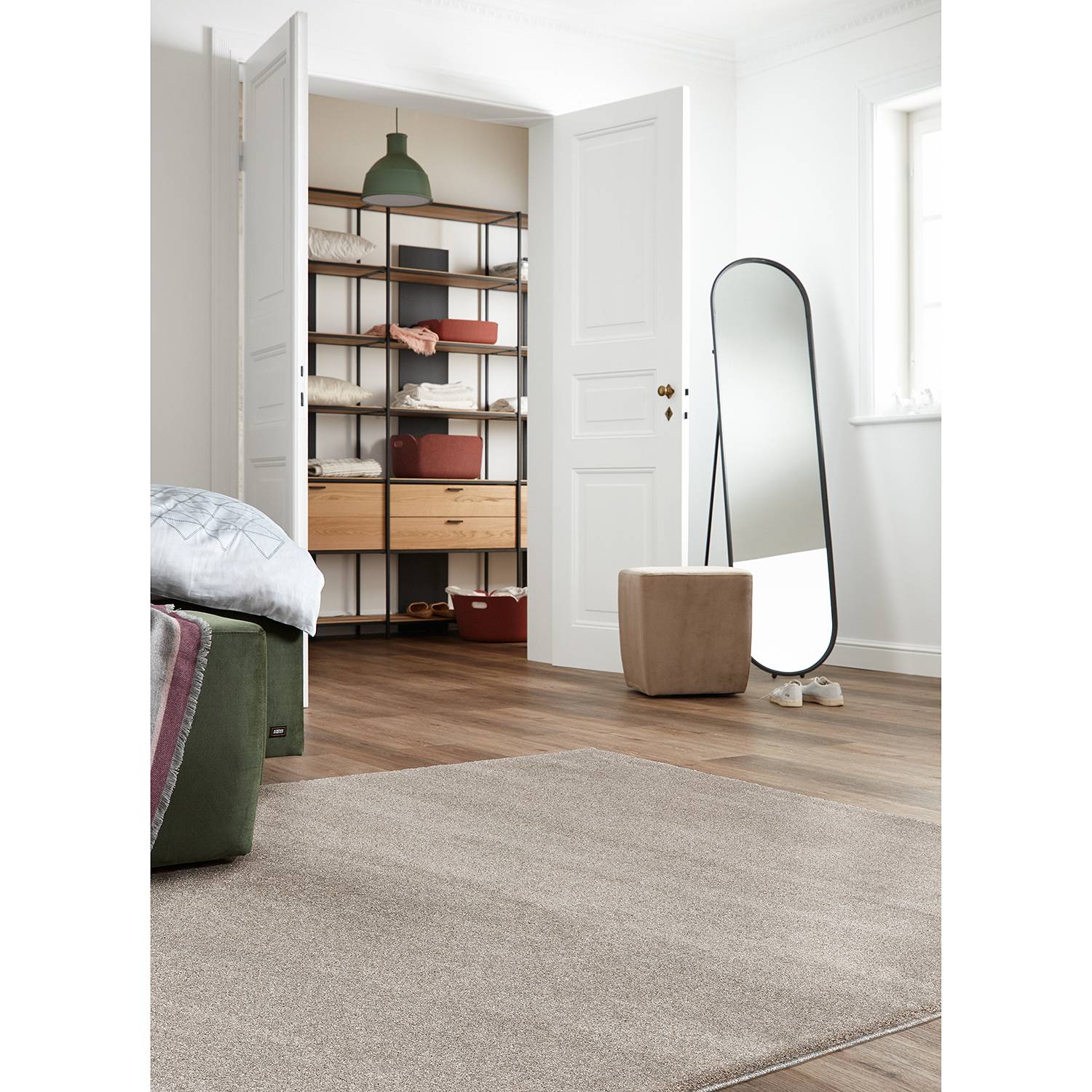 home24 Schöner Wohnen Kollektion Hochflorteppich Pure Beige Rechteckig 67x130 cm (BxT) Kunstfaser