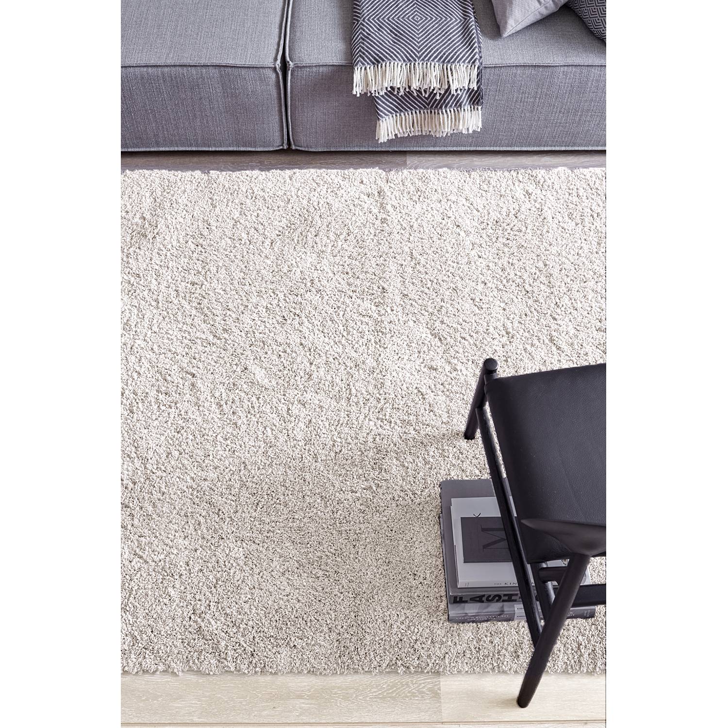 home24 Schöner Wohnen Kollektion Hochflorteppich Savage Creme Rechteckig 80x150 cm (BxT) Kunstfaser