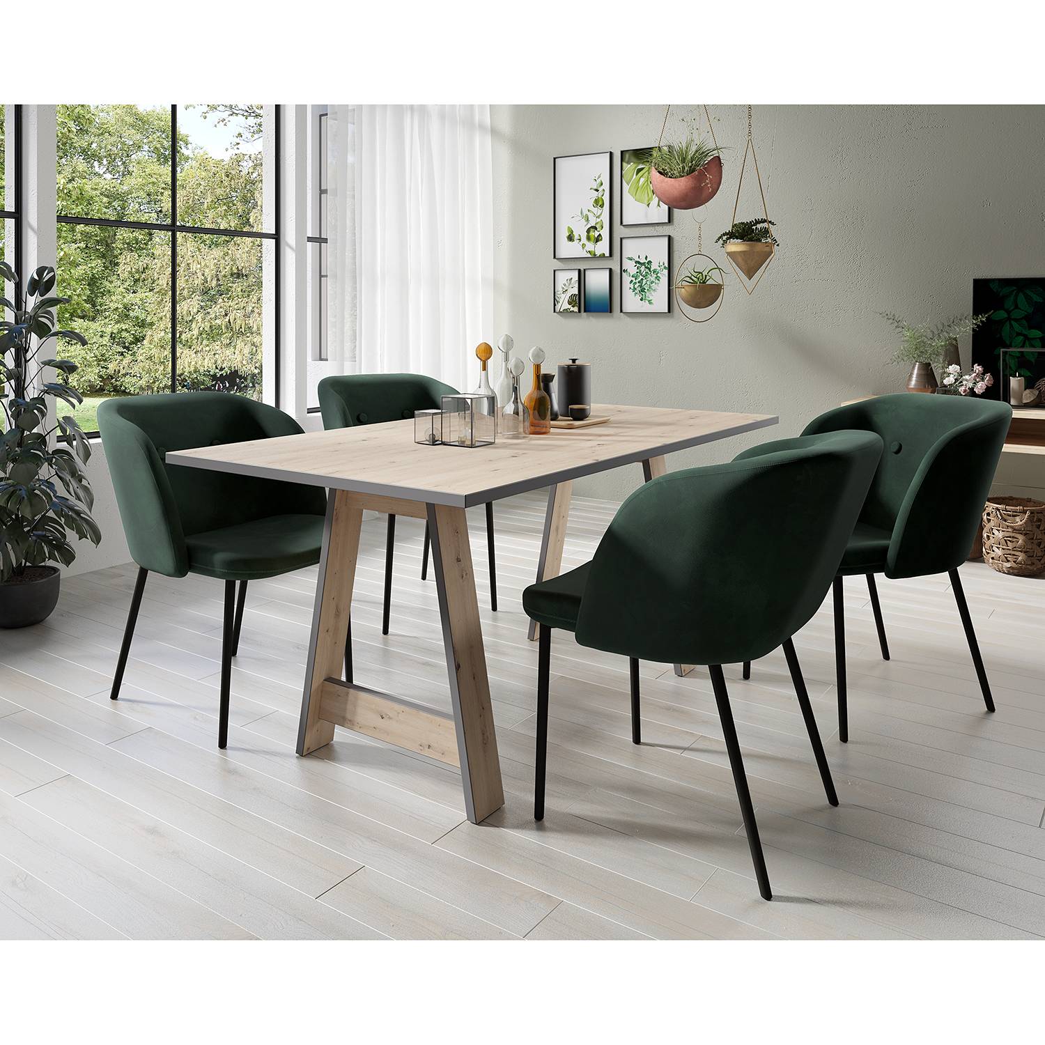 home24 Esszimmerstuhl Hollis (2er-Set)