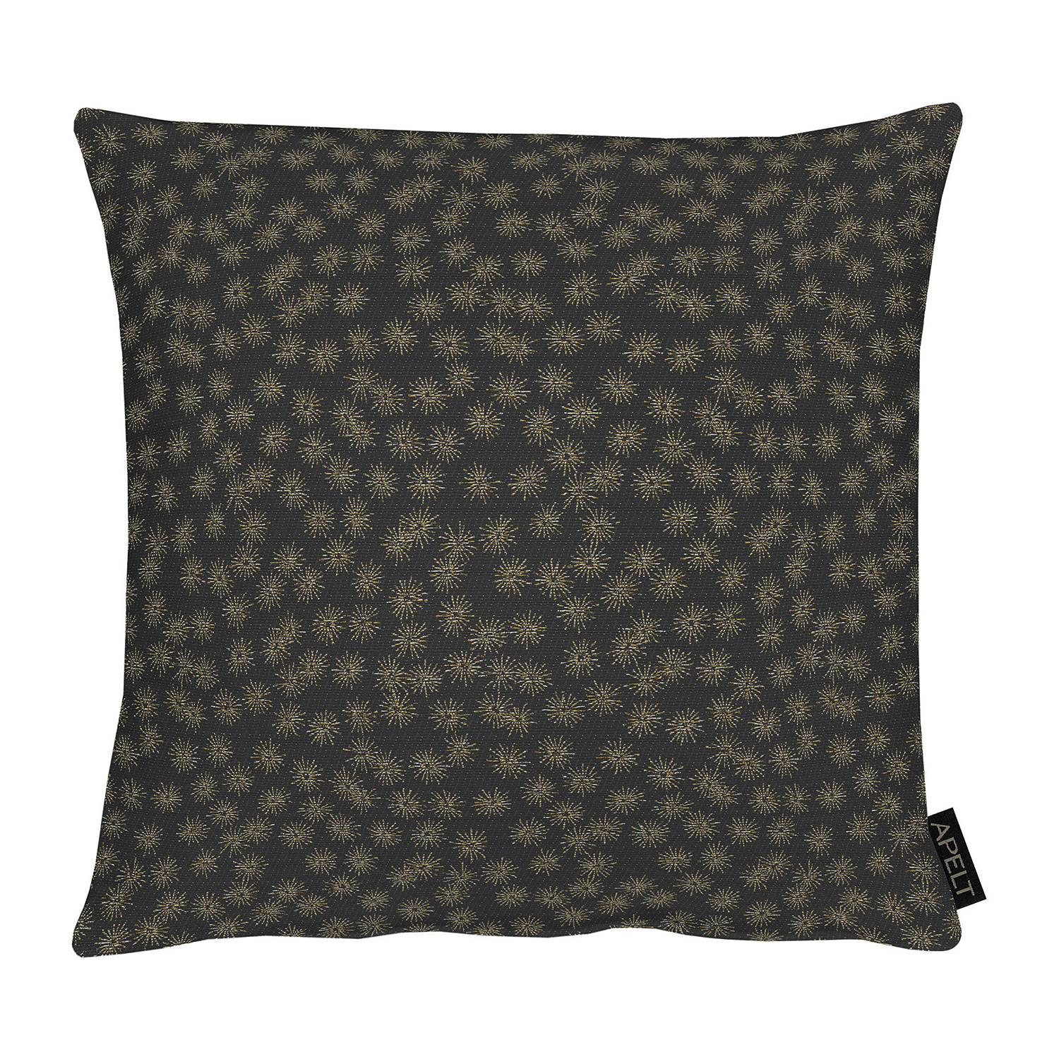 home24 Apelt Kissenbezug 1501 Grau/Gold 40x40 cm (BxH) Mischgewebe