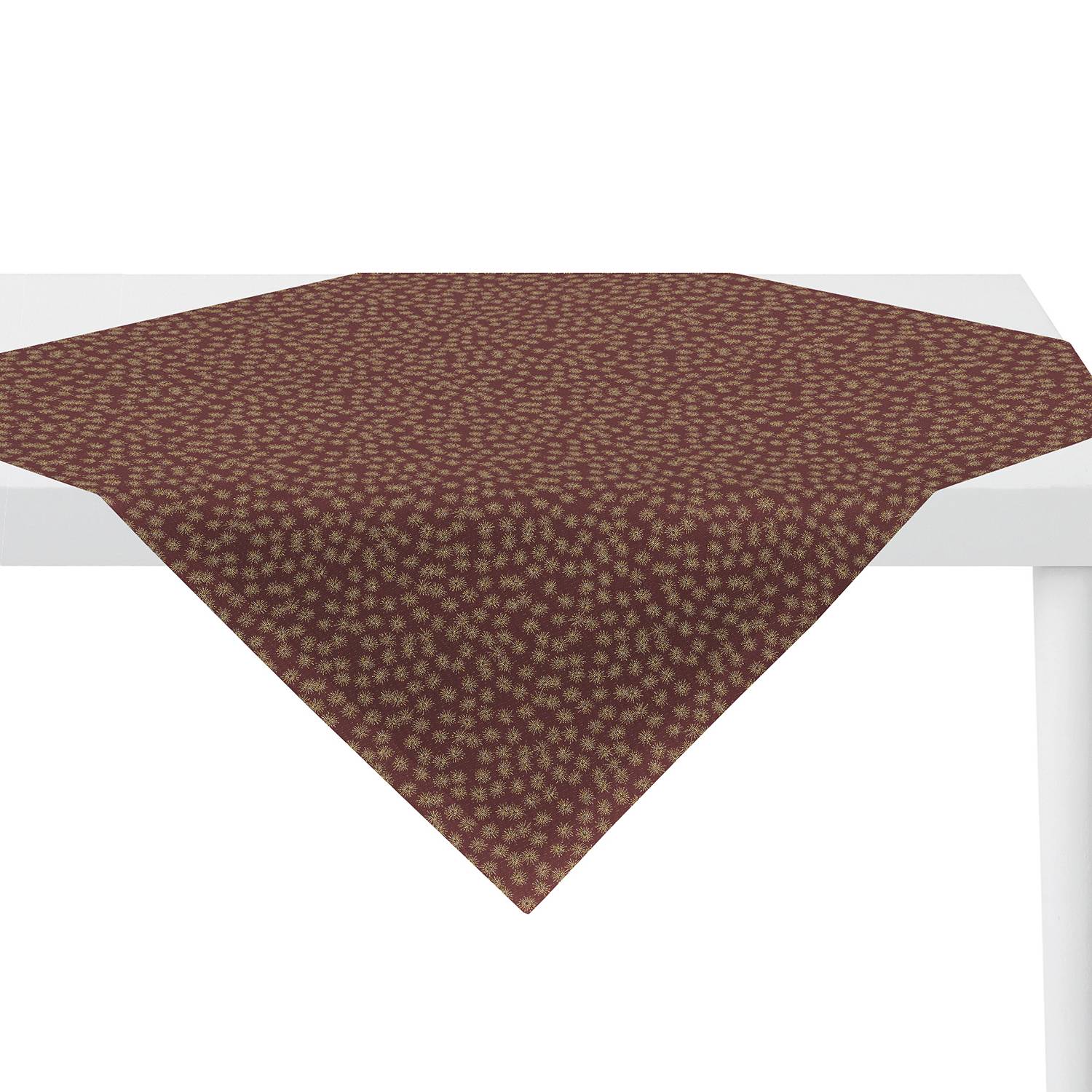 home24 Apelt Tischdecke 1501 Rot/Gold Mischgewebe 84x84 cm (BxT)