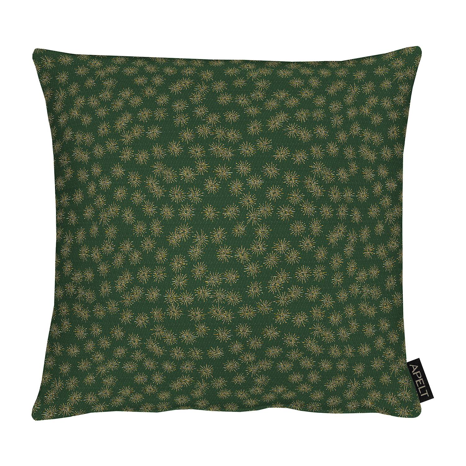 home24 Apelt Dekokissen 1501 Grün/Gold 39x39 cm (BxH) Mischgewebe