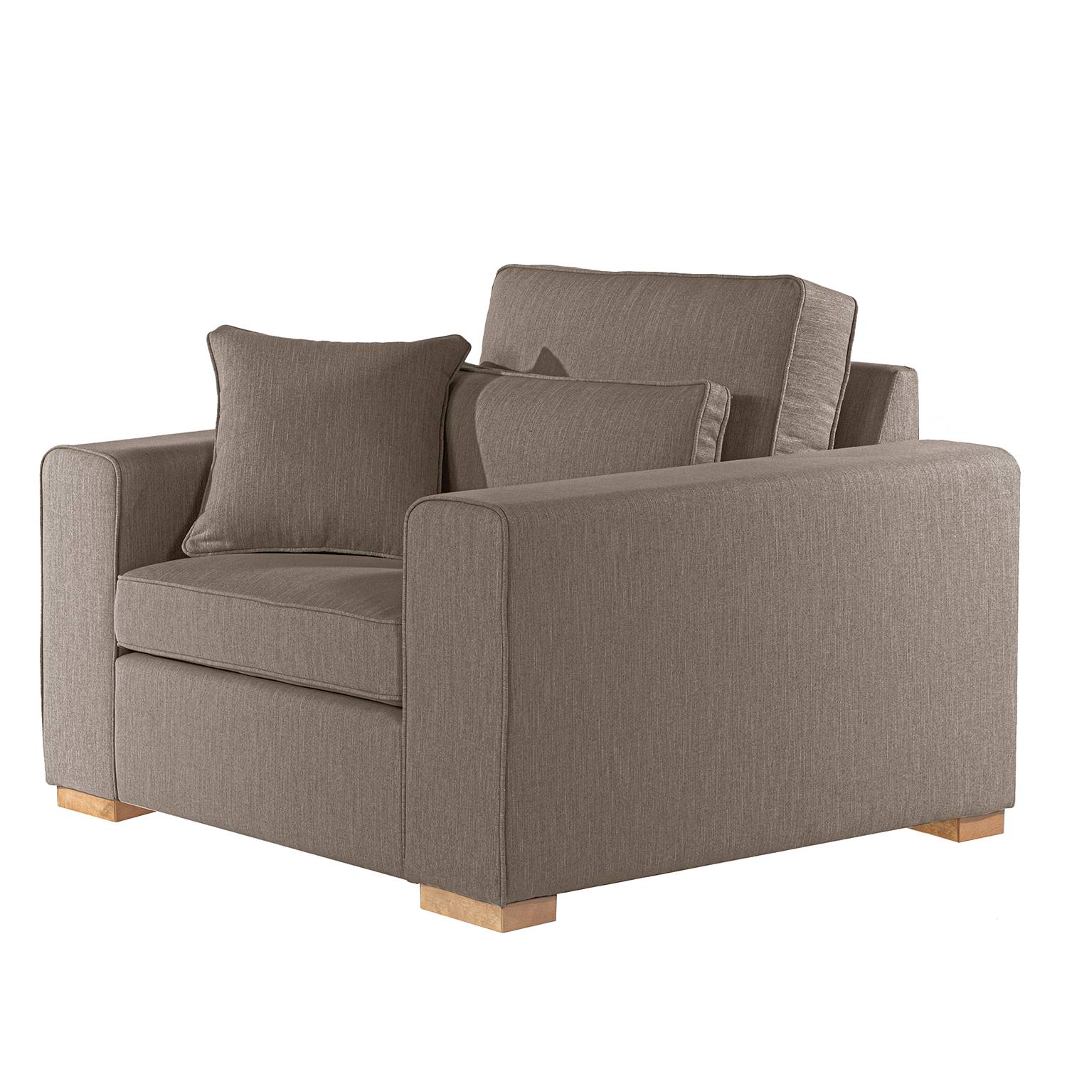 home24 Ridgevalley XXL-Sessel Randan III Cubanit Webstoff 124x85x104 cm (BxHxT)