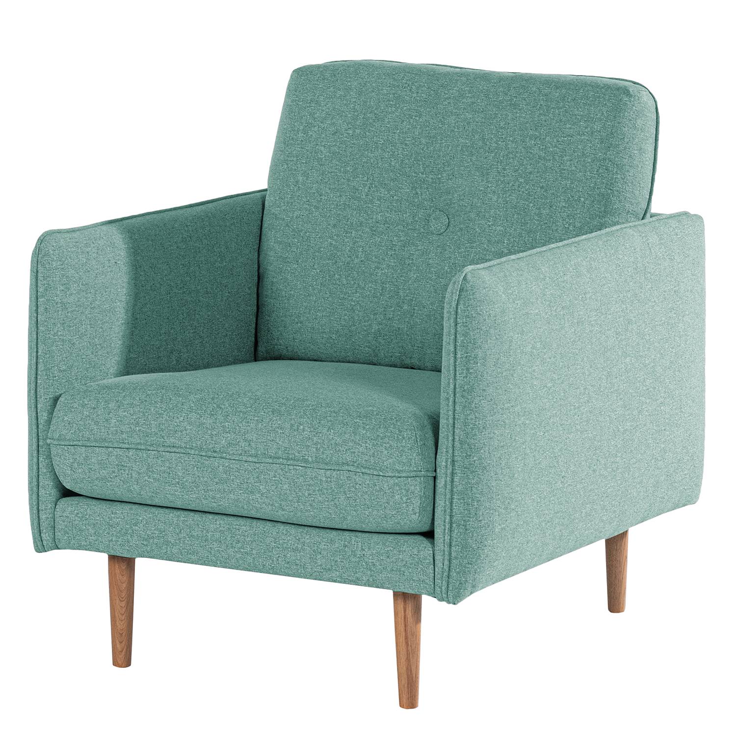 home24 Norrwood Sessel Pigna I Babyblau Webstoff 83x86x94 cm (BxHxT)